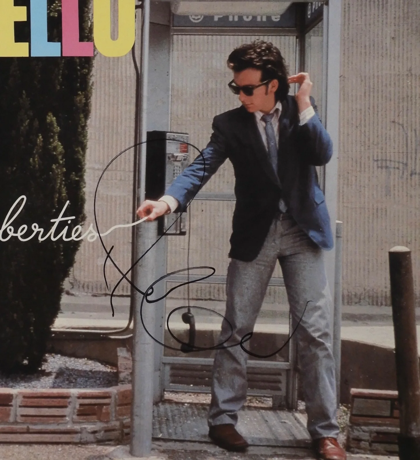 Elvis Costello JSA Signed Autograph Album Record Vinyl Taking Liberties, image 2