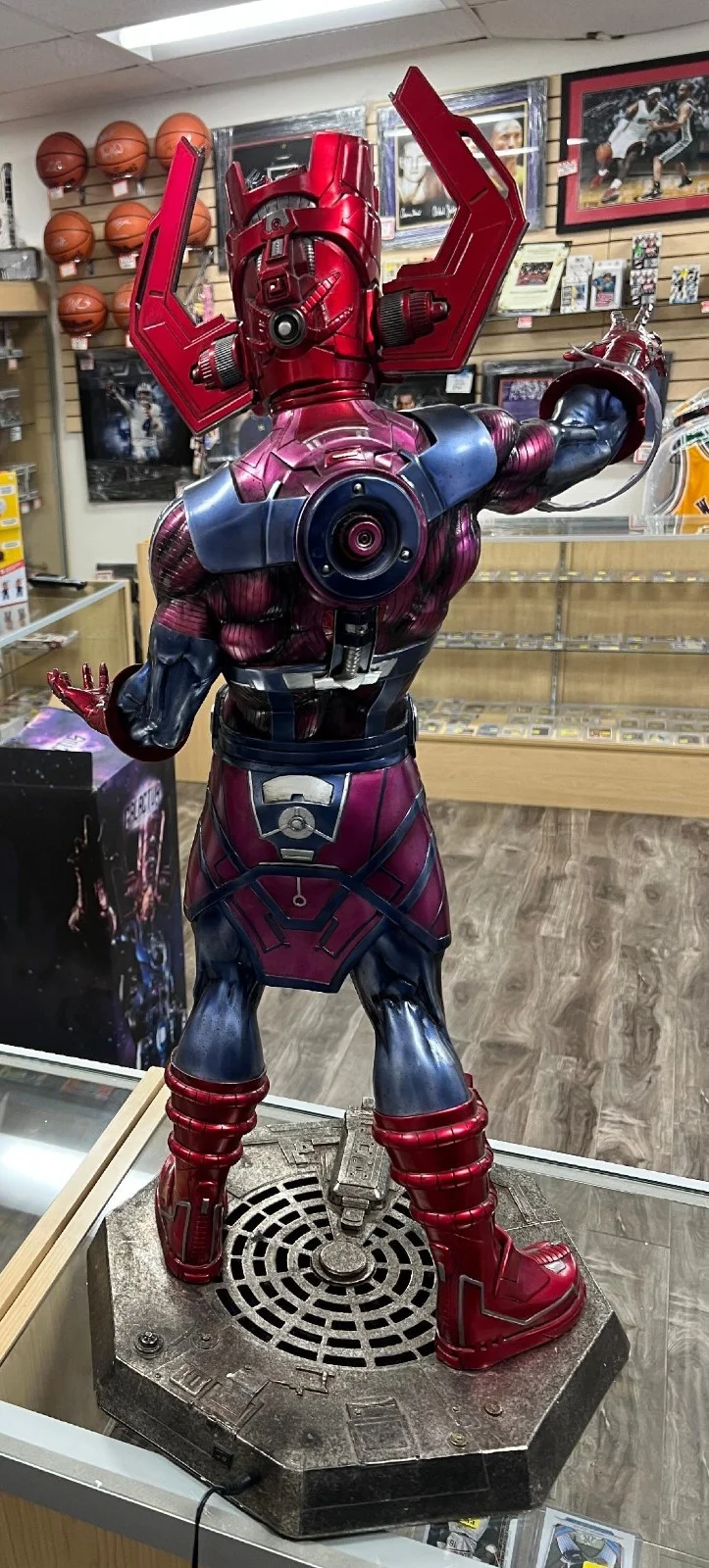 Stan Lee — PSA/DNA Authentic Stan Lee Autograph Galactus Marquett 32 Inch Collectible Figur, image 3