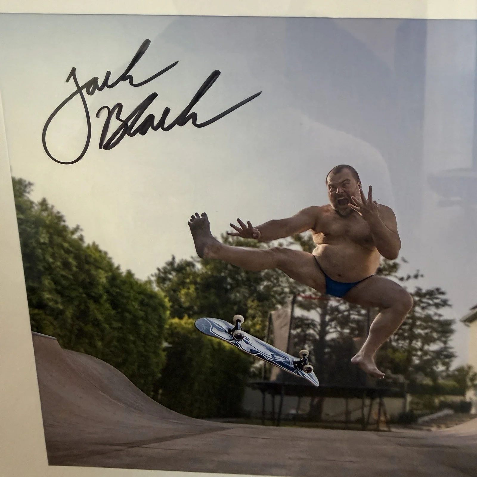 Jack Black — Jack Black Signed Skateboarding Photo Framed Autograph NM Rare Charity Picture, изображение 3