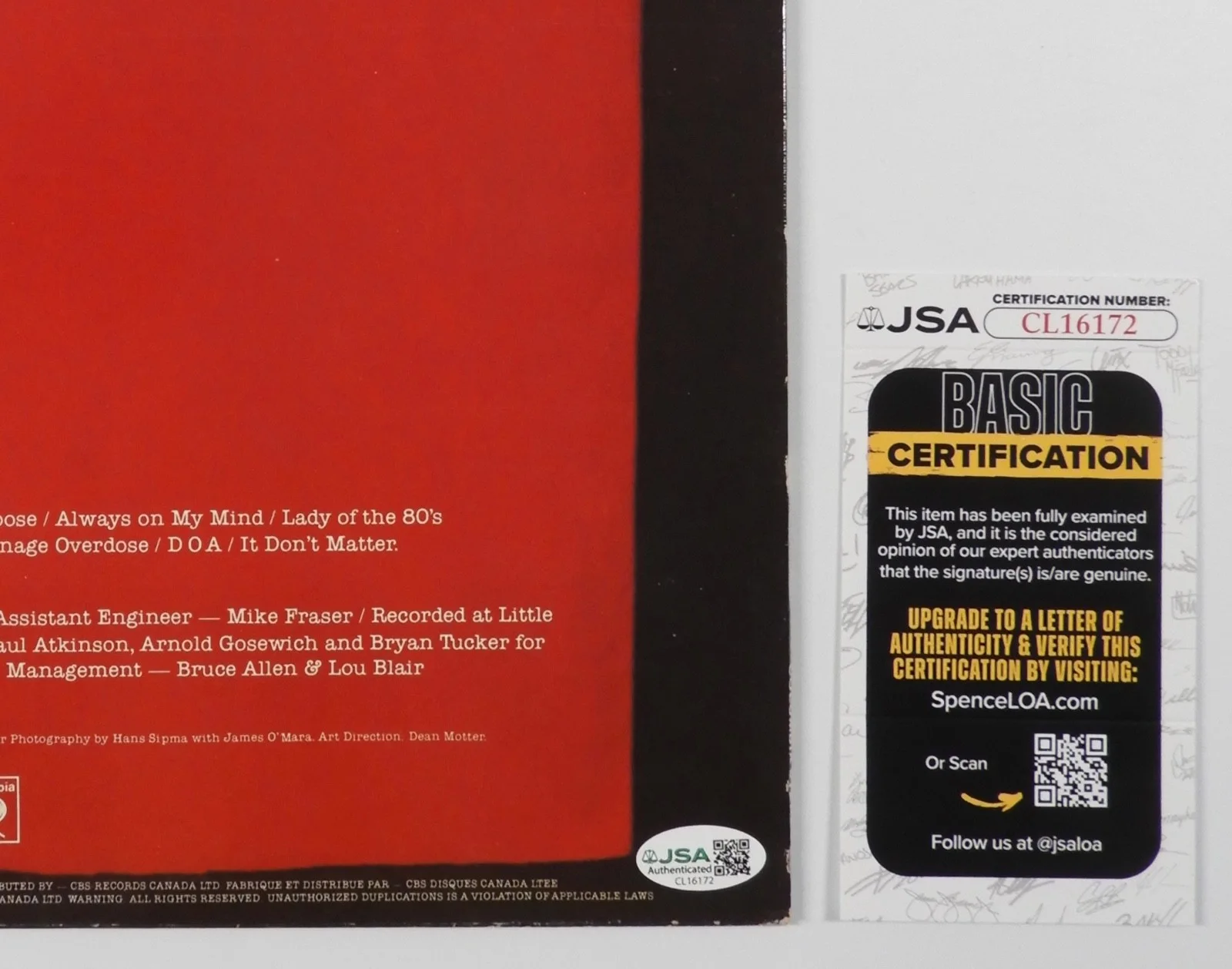 Loverboy JSA Signed Autograph Album Record Vinyl Mike Reno +, image 3