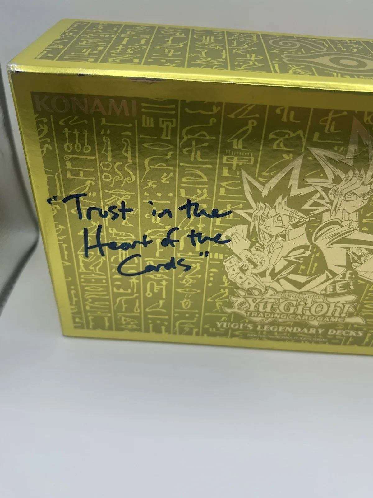 Dan Green signed Yugi’s Legendary Decks Box w/ Inscription and LvL10 COA, image 2