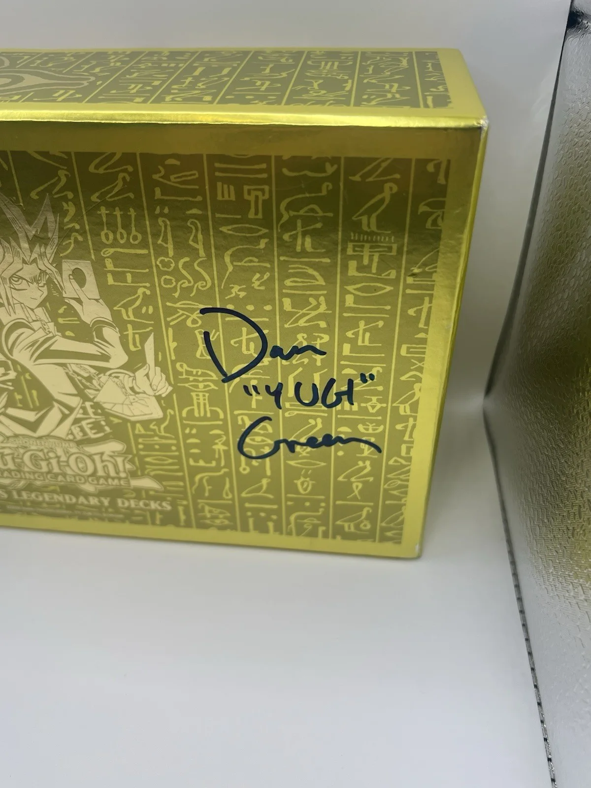 Dan Green signed Yugi’s Legendary Decks Box w/ Inscription and LvL10 COA, image 3