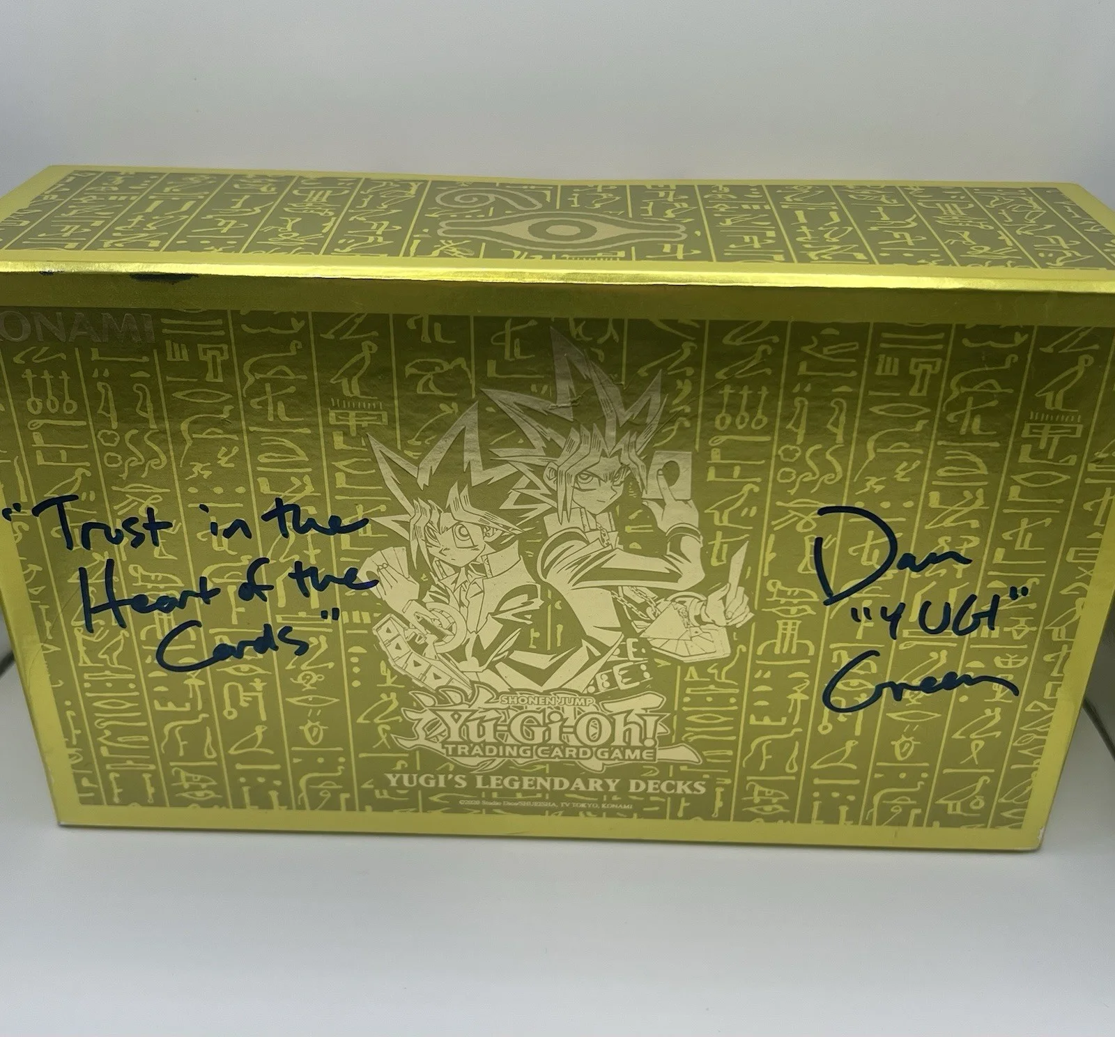Dan Green signed Yugi’s Legendary Decks Box w/ Inscription and LvL10 COA, image 4