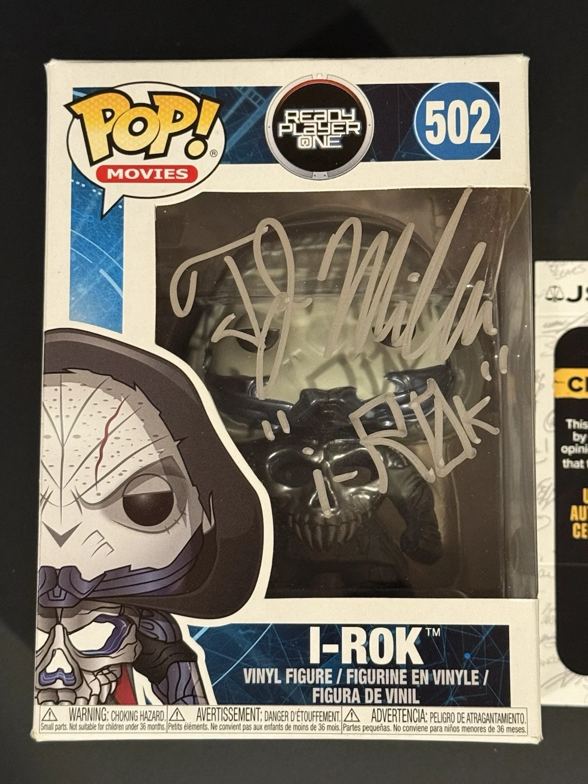 TJ Miller — SIGNED TJ Miller “I-ROK” Funko Pop 502 “Ready Player One” Comedian Actor JSA COA, image 2