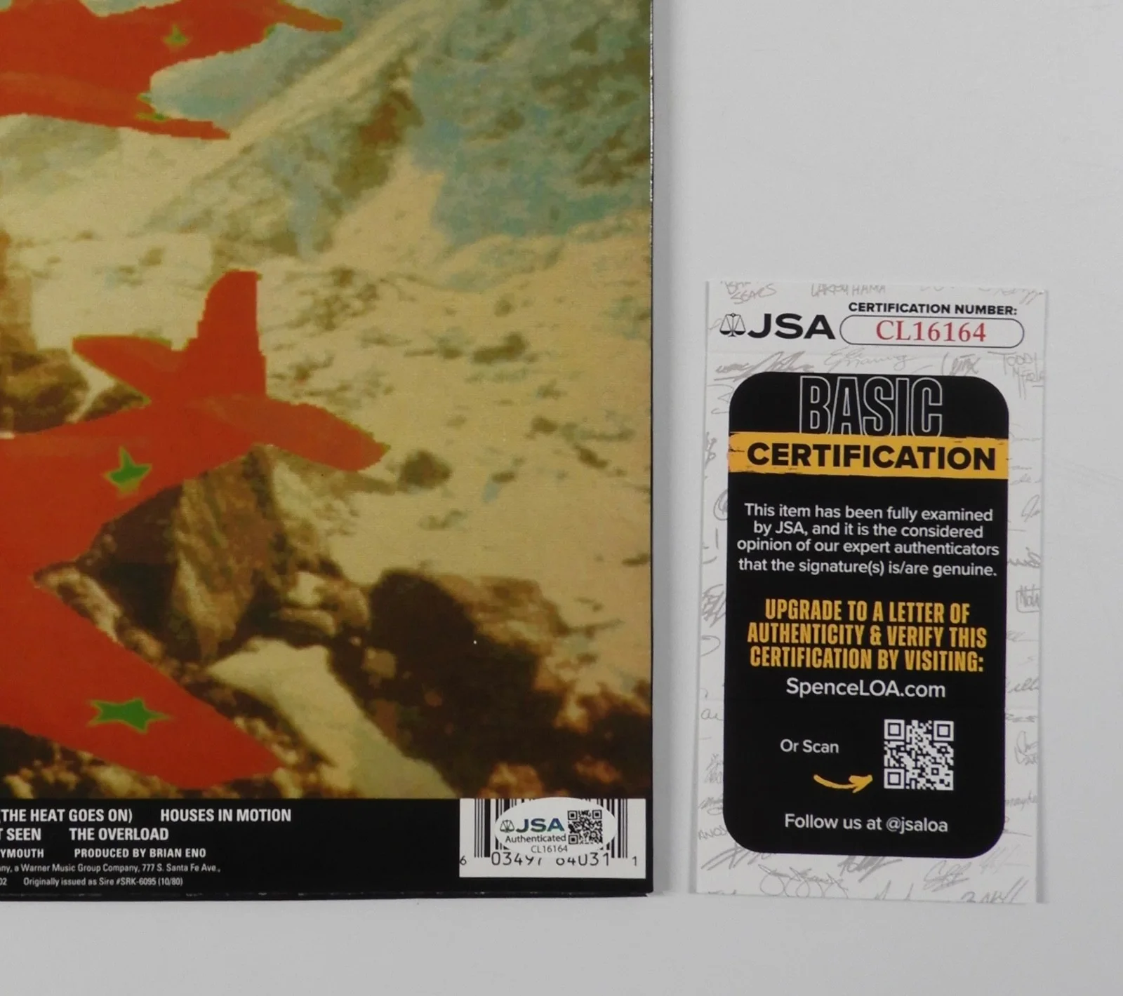 Talking Heads JSA Signed Autograph Album Record Vinyl Remain In Light, image 3
