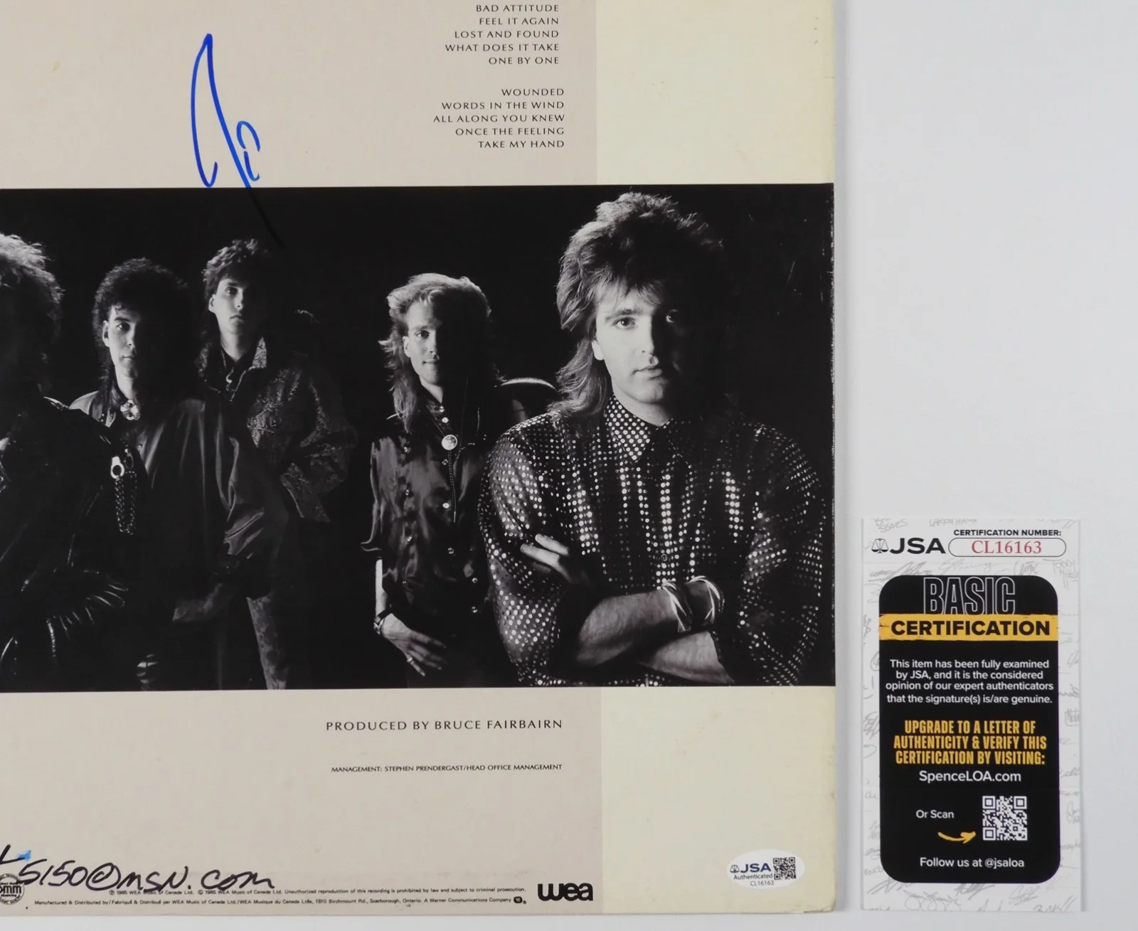 Honeymoon Suite JSA Signed Autograph Album Record Vinyl The Big Rize, image 3