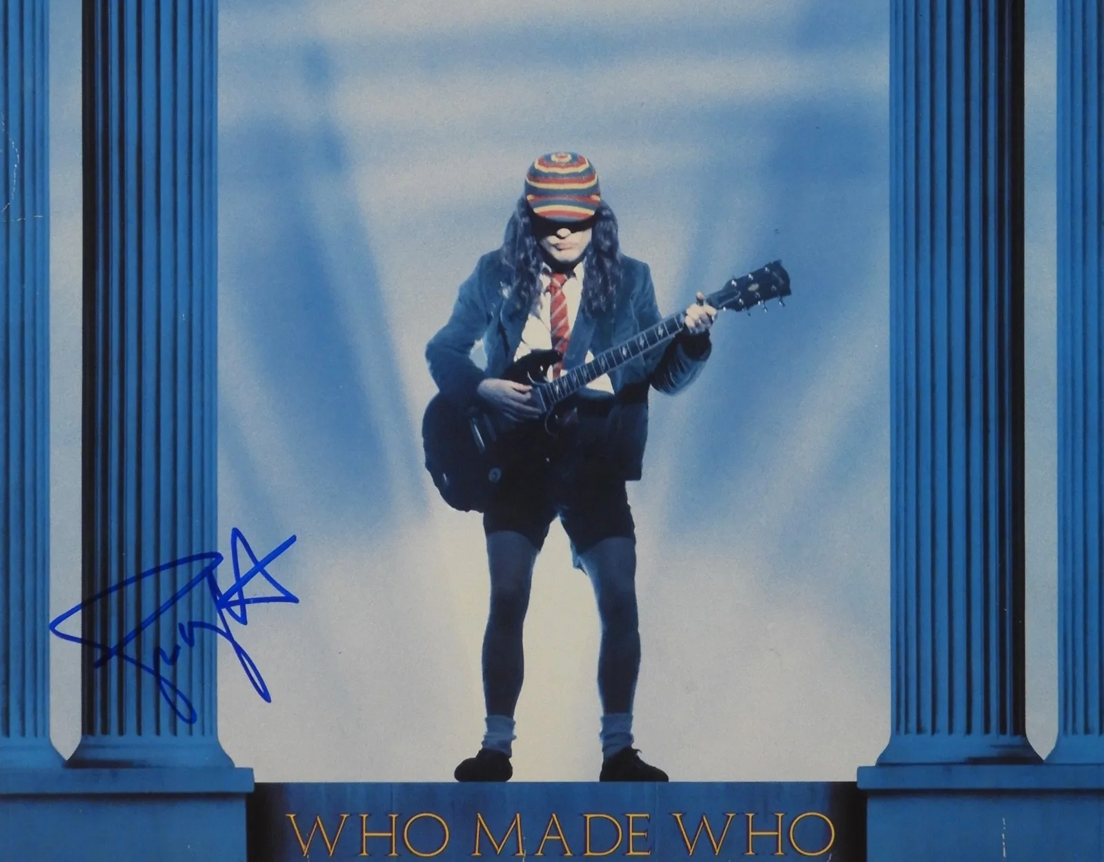 AC/DC Simon Wright JSA Signed Autograph Album Record Vinyl Who Made Who, image 2