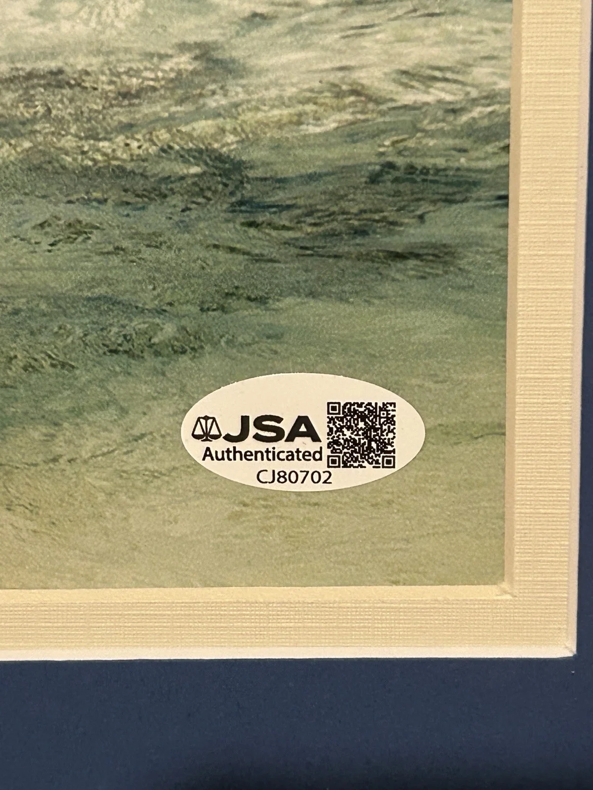 Jessica Alba — Jessica Alba Signed 8x10 “Into the Blue” JSA Framed To Approx 11x14, изображение 3