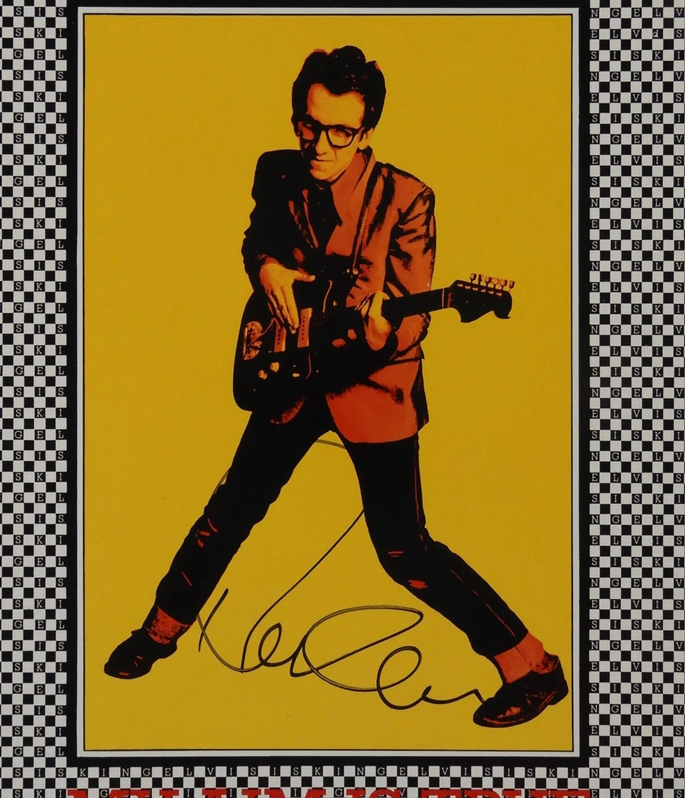 Elvis Costello JSA Signed Autograph Album Record Vinyl My Aim Is True, изображение 2