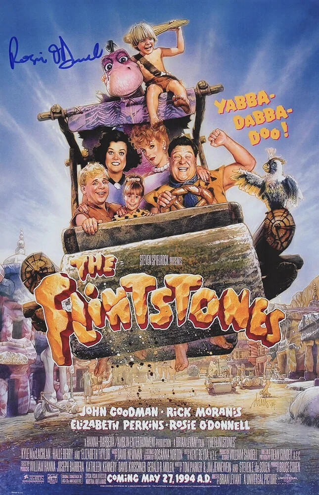 Websites — Rosie O'Donnell Signed The Flintstones 11x17 Movie Poster - (SCHWARTZ COA)