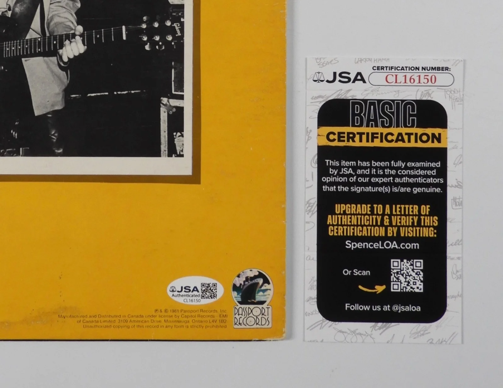 Chris Spedding JSA Signed Autograph Album Record Vinyl Friday The 13th, изображение 3