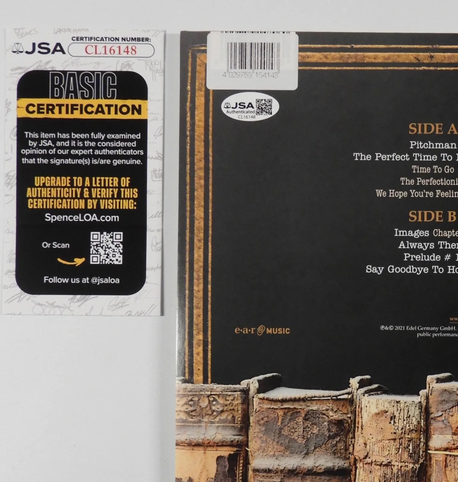 Saga JSA Signed Autograph Album Record Vinyl Michael Sadler Ian Chrichton +, изображение 3