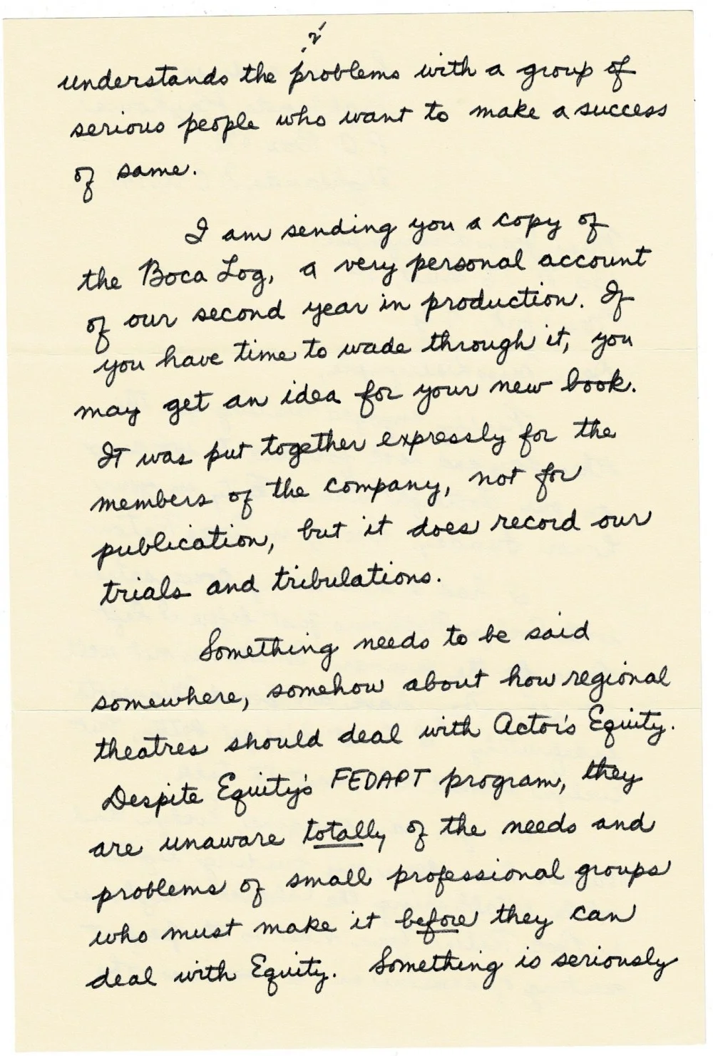 Michael P. Hall — 4-page AUTOGRAPH LETTER by MICHAEL HALL , Caldwell Theatre Co., Boca Raton, FL, изображение 2
