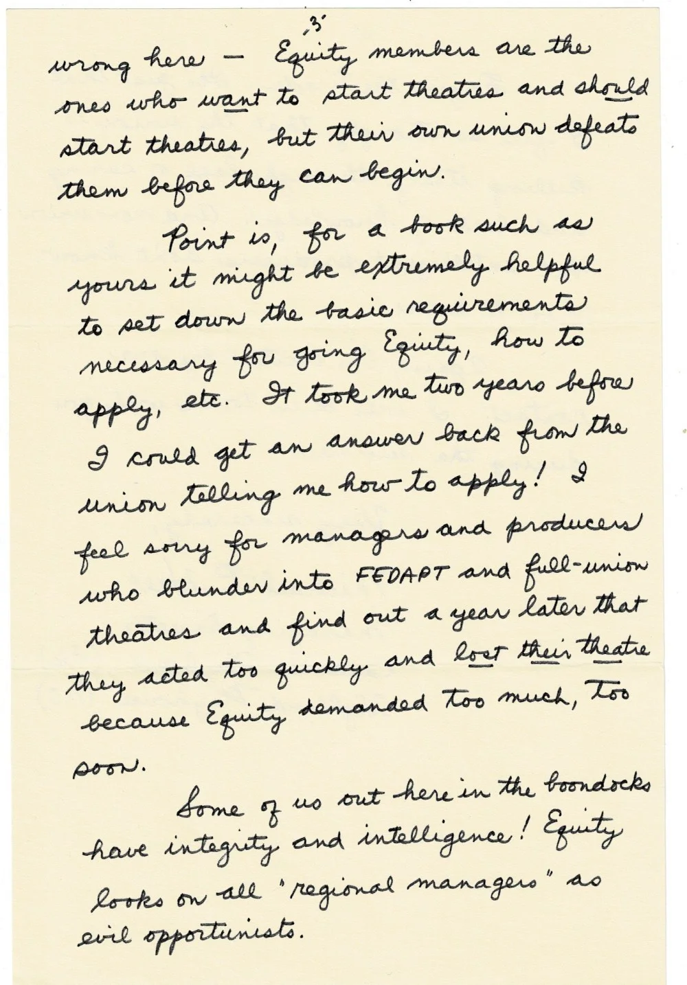 Michael P. Hall — 4-page AUTOGRAPH LETTER by MICHAEL HALL , Caldwell Theatre Co., Boca Raton, FL, изображение 3