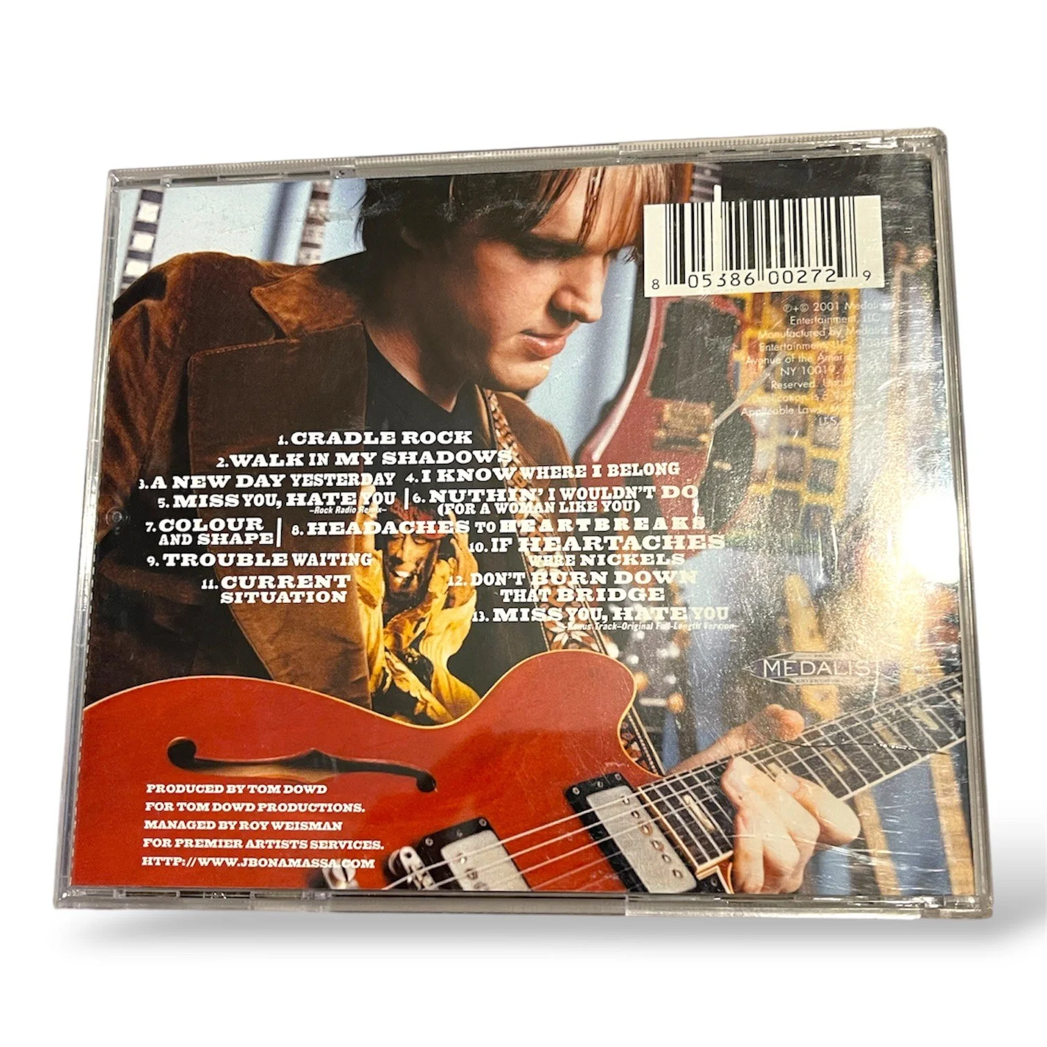 Joe Bonamassa A New Day Yesterday CD Autographed Signed Booklet 2001, image 2