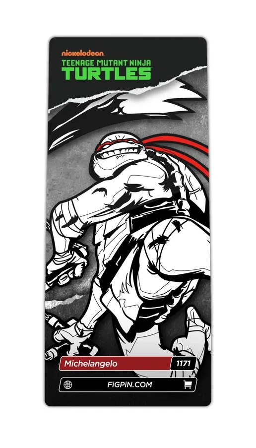 FiGPiN Michelangelo (1171 Chase) Teenage Mutant Ninja Turtles 3-Inch Enamel Pin, изображение 2