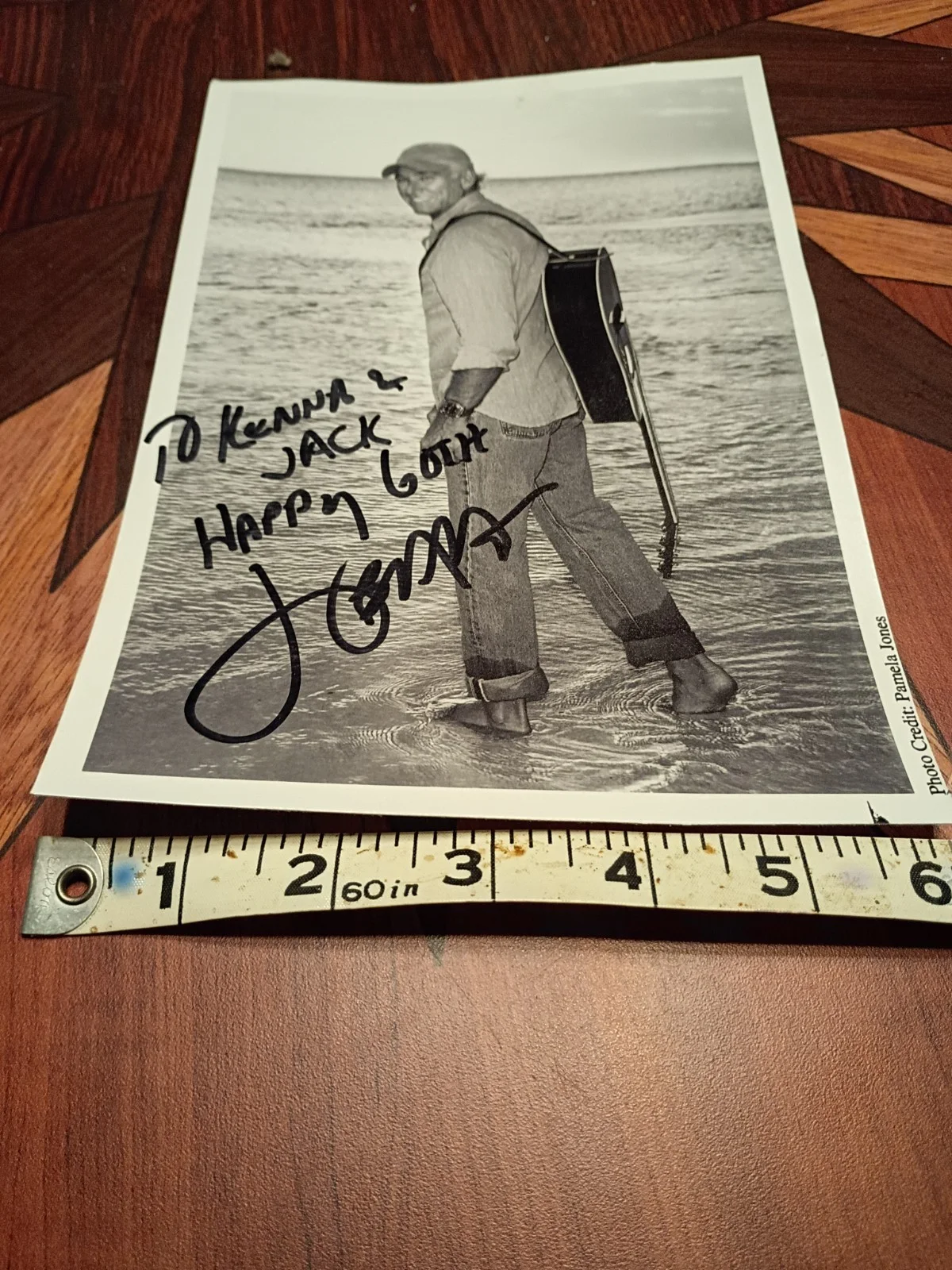 Signed Photo Jimmy Pamela Jones Buffett Maybe You Know The People, изображение 2