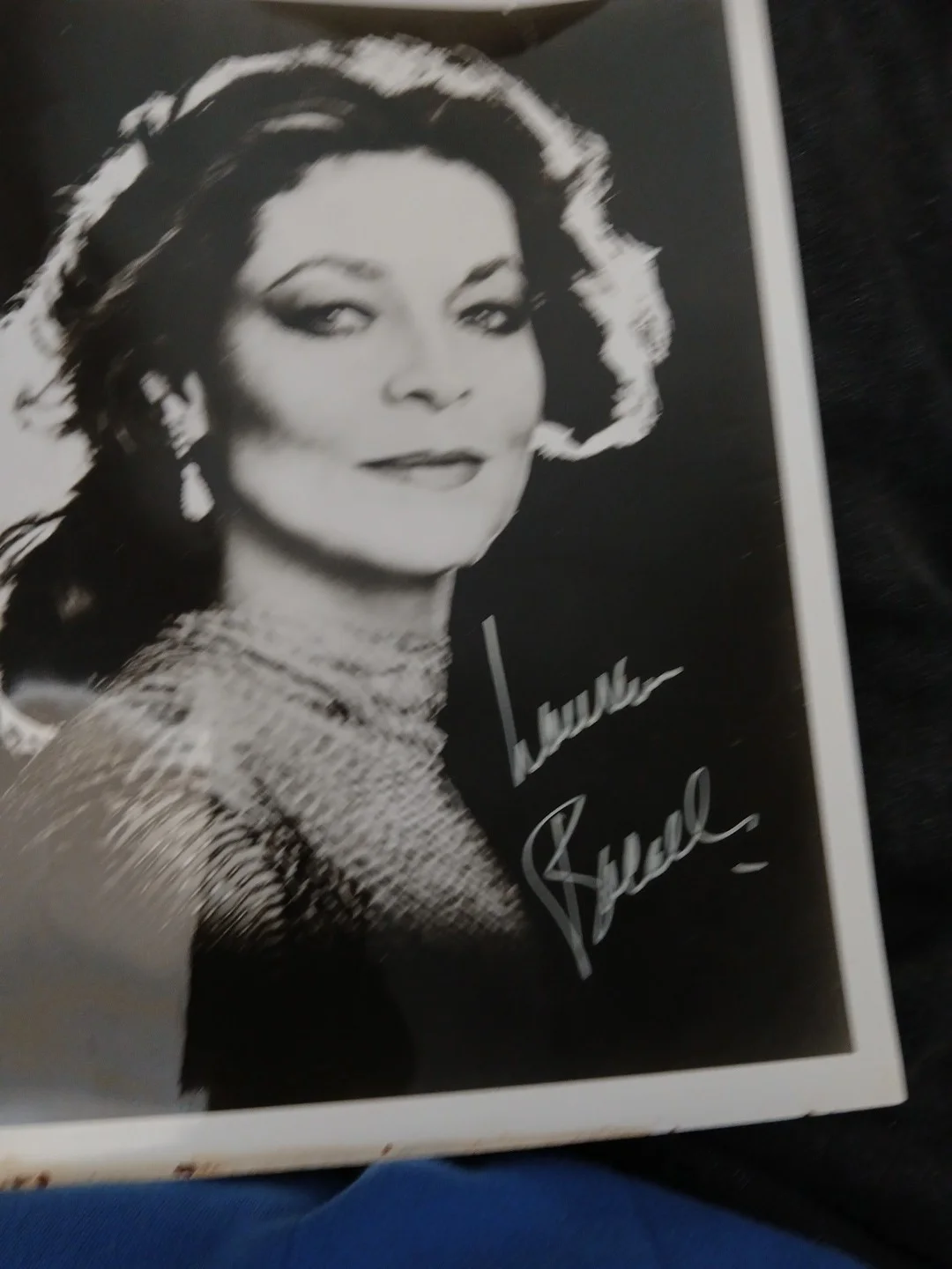 Laura Bacall 8x10 photo hand signed in silver, image 2