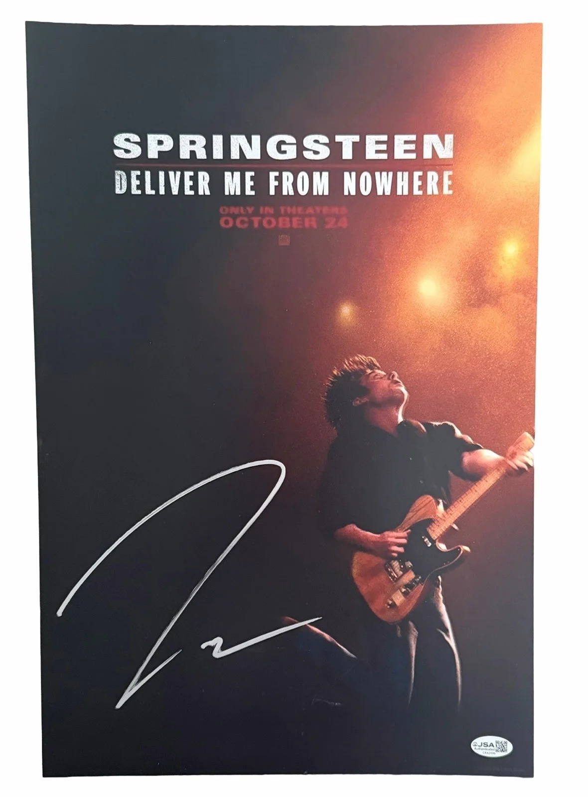 JEREMY ALLEN WHITE — JEREMY ALLEN WHITE SIGNED 12x18 SPRINGSTEEN DELIVER ME FROM NOWHERE w/JSA COA!, image 2