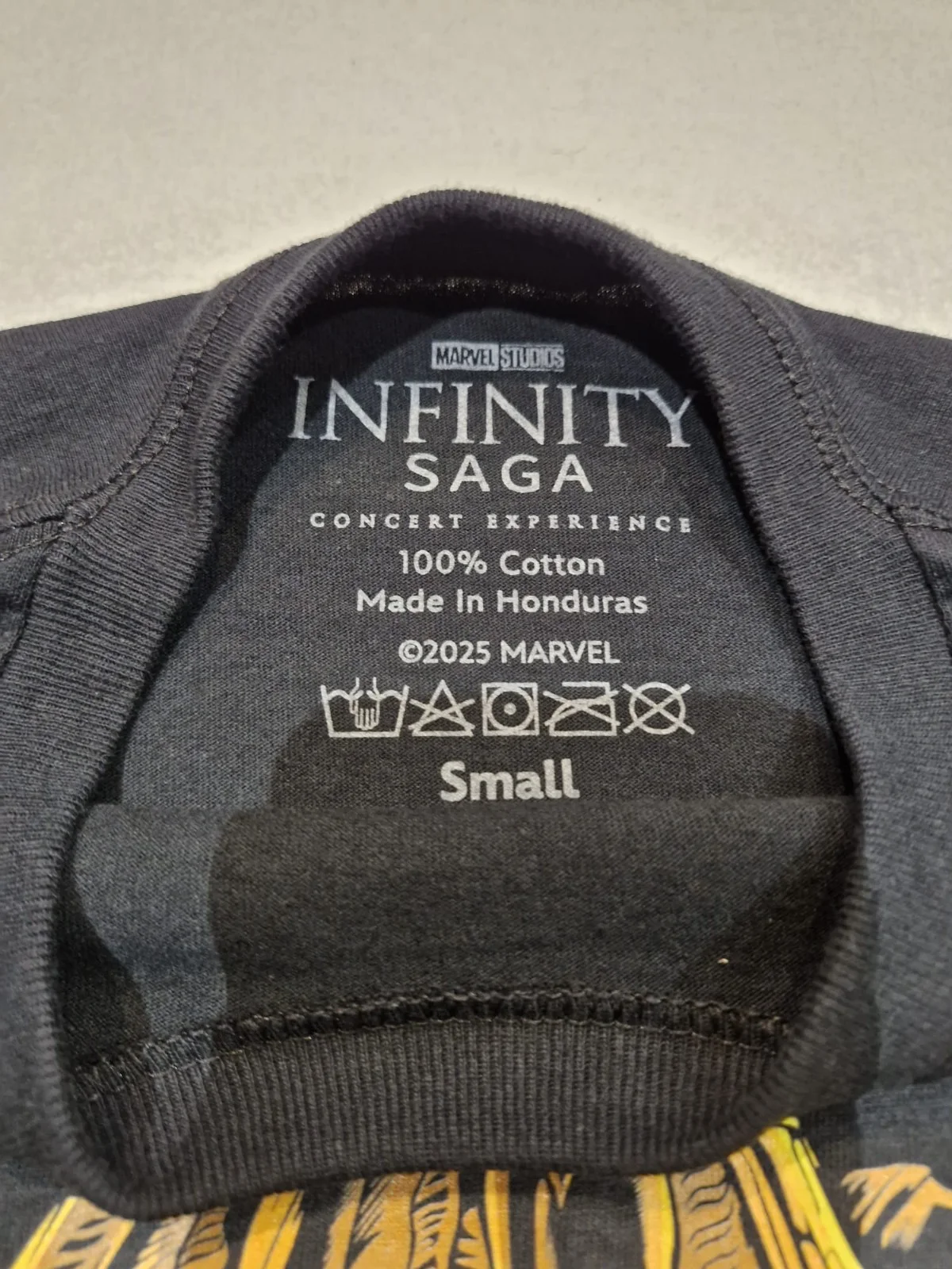MARVEL INFINITY SAGA - official Live Concert Experience T-shirt - Size Small NEW, image 3
