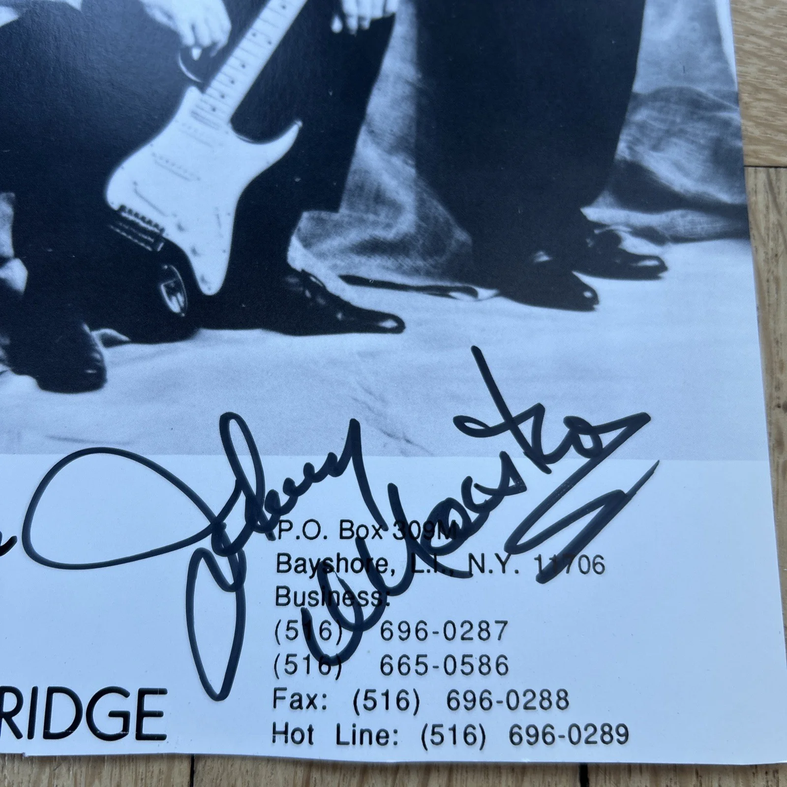 Johnny Maestro Brooklyn Bridge Band Autograph by 6 Members 8x10 Photo JSA COA, image 3