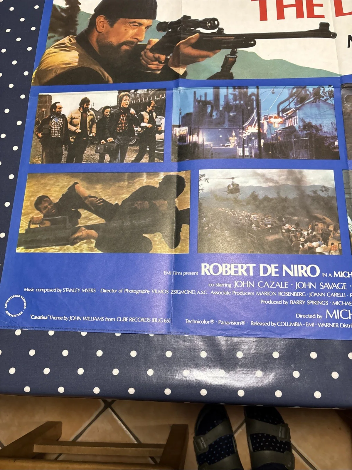 Genuine Original Vintage The deer hunter Cinema Film Poster 1978, Unused Mint, изображение 4