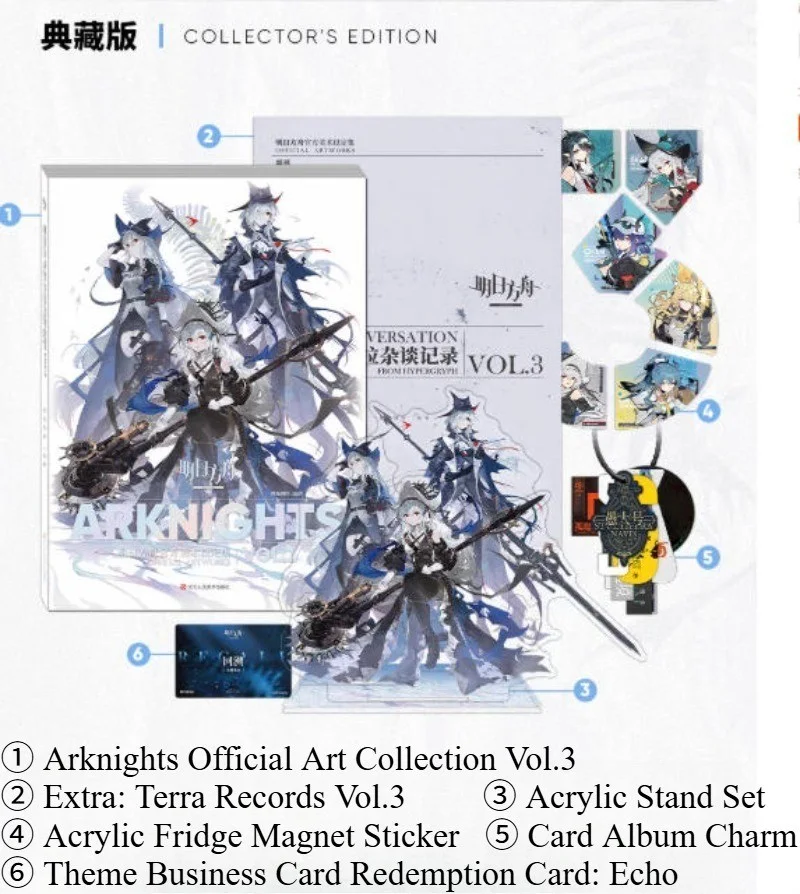 Arknights Picture Book VOL.3 Official Game Album Art Book Stand Anime Gift Box, изображение 4