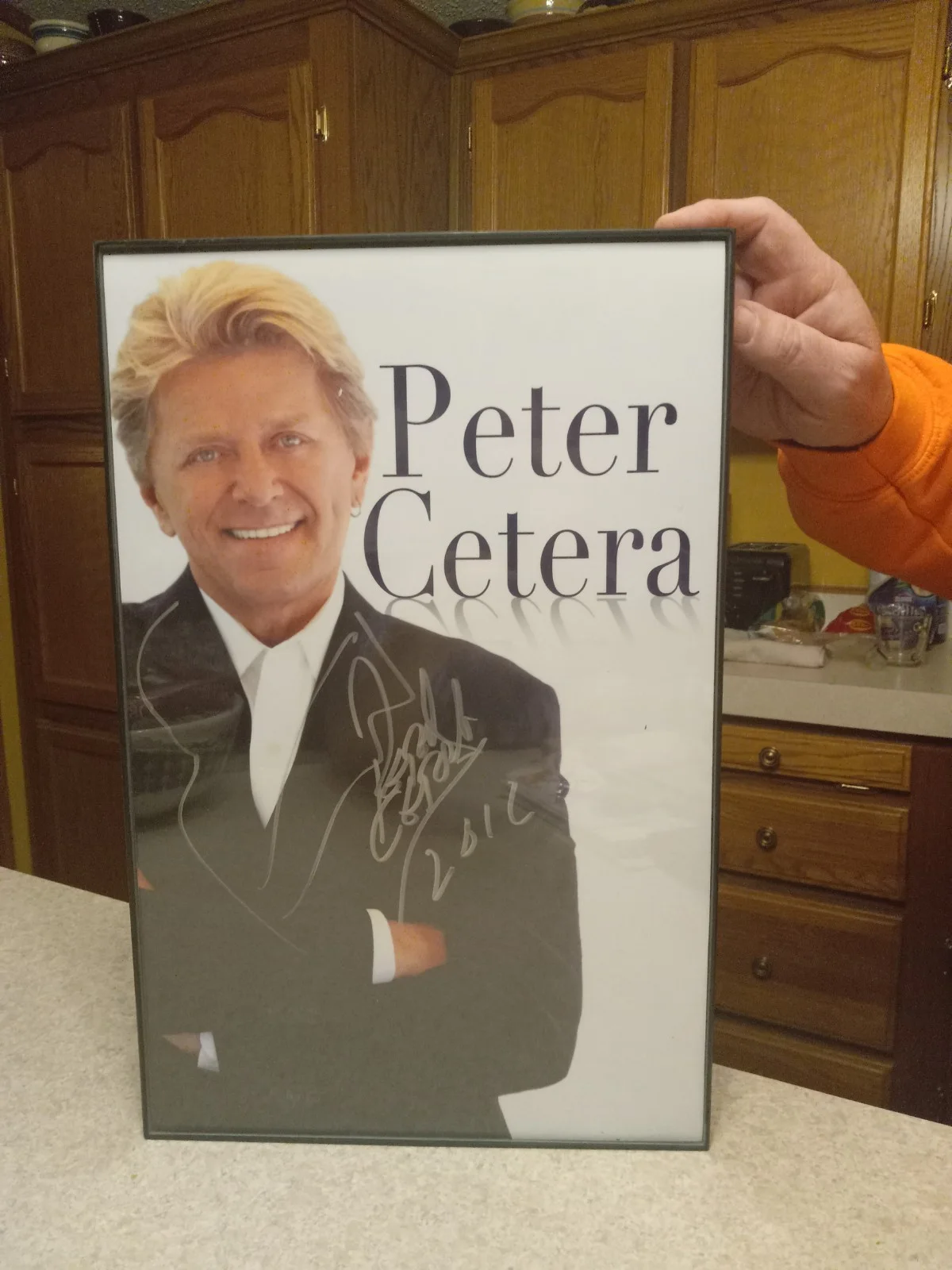 PETER CETERA Autographed Signed Photograph 11x17 Framed 2012 Chicago Band Music, изображение 2
