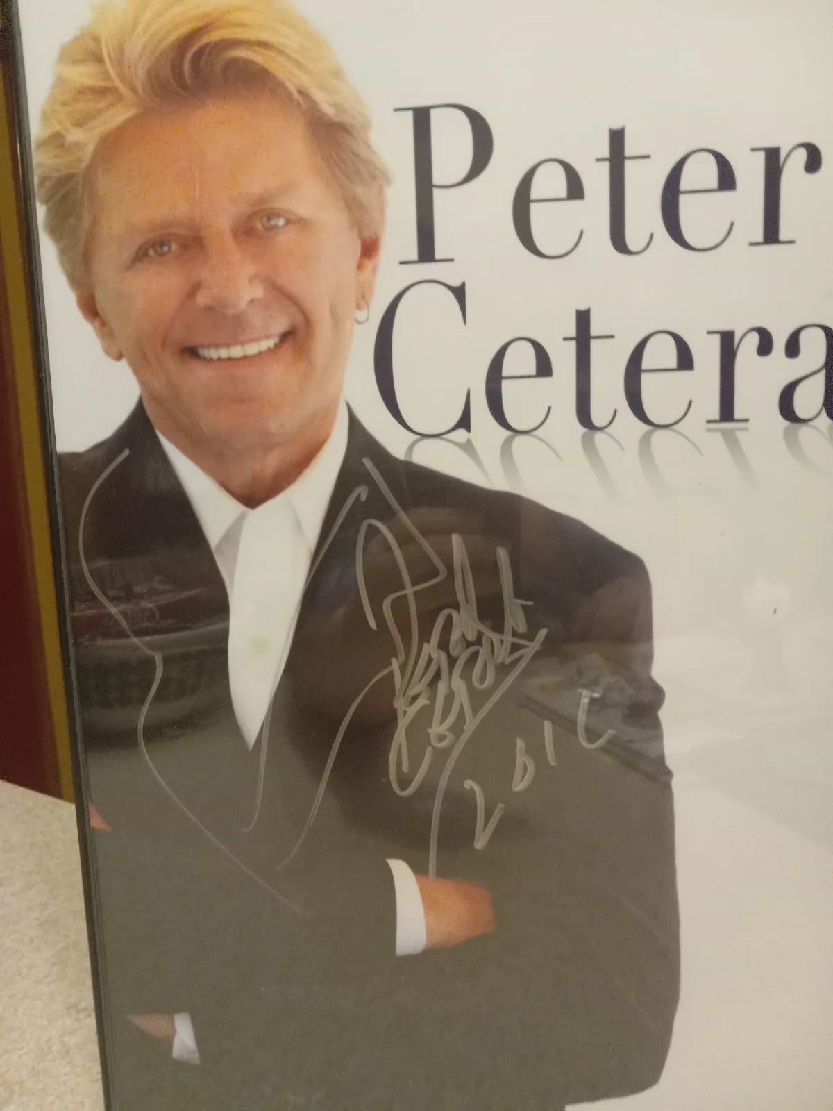 PETER CETERA Autographed Signed Photograph 11x17 Framed 2012 Chicago Band Music, изображение 5