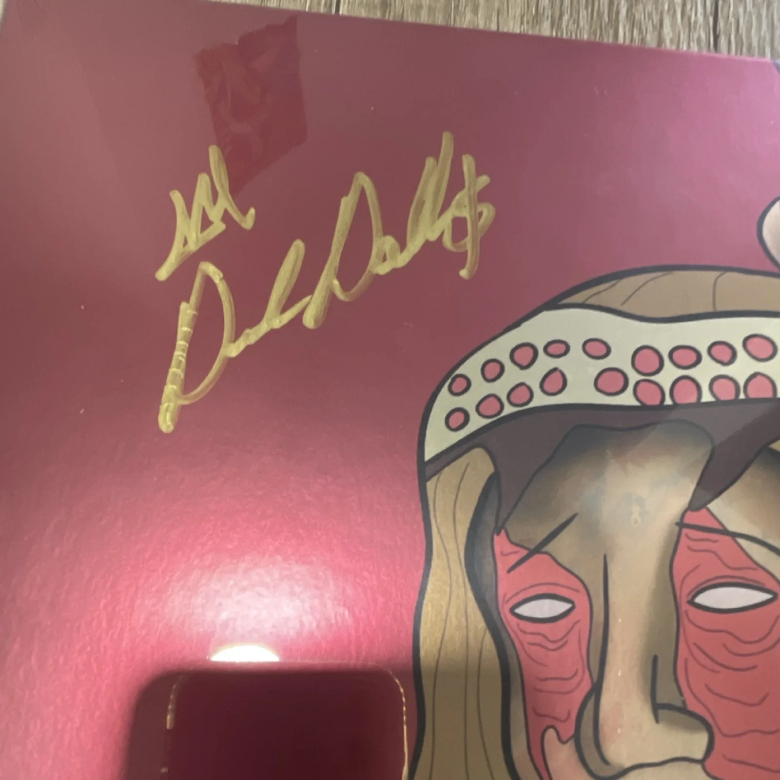 Mickey Diamond Imported Goods Signed Numbered Transparent Red Vinyl 013/175, image 4