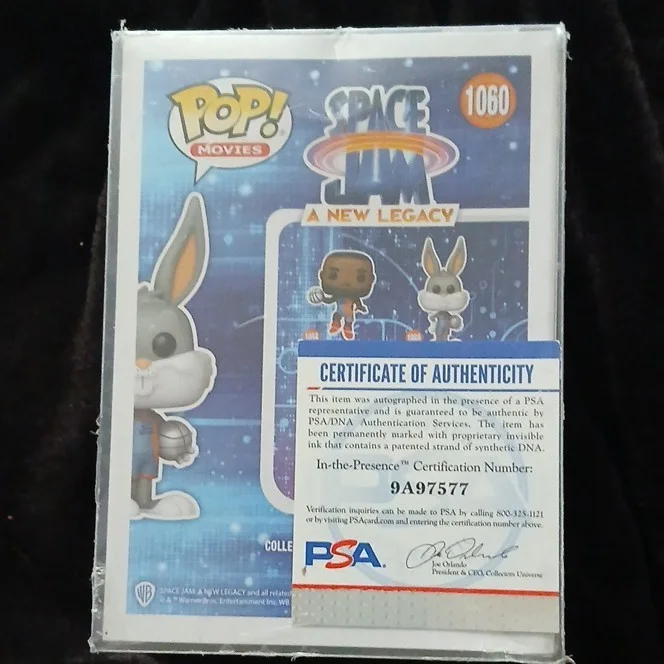 Jeff Bergman — Funko Pop Space Jam A New Legacy Bugs Bunny Signed by Jeff Bergman PSA/DNA COA, image 3