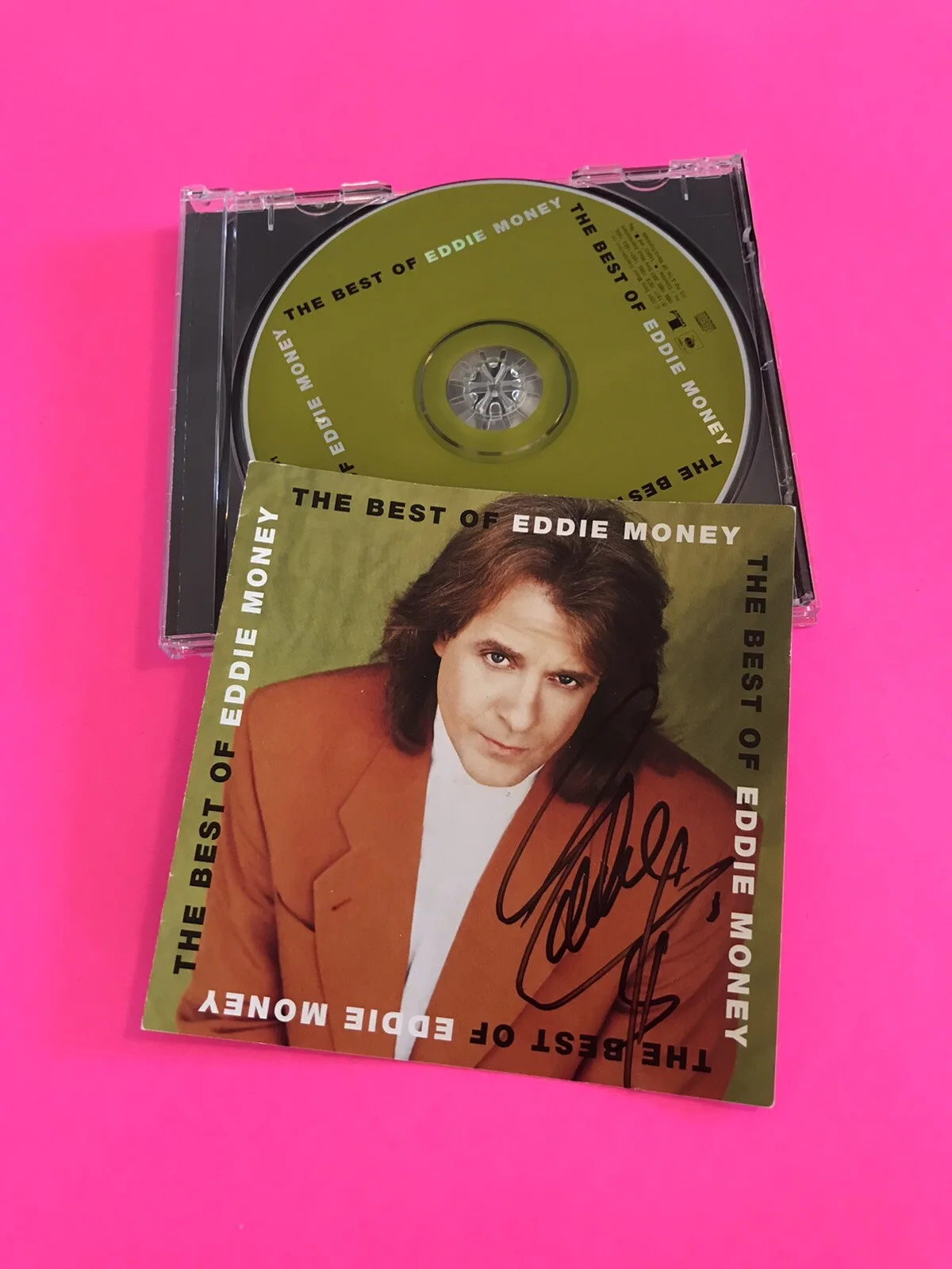 EDDIE MONEY AUTOGRAPHED SIGNED BEST OF GREATEST HITS CD *EXACT PROOF*, изображение 2