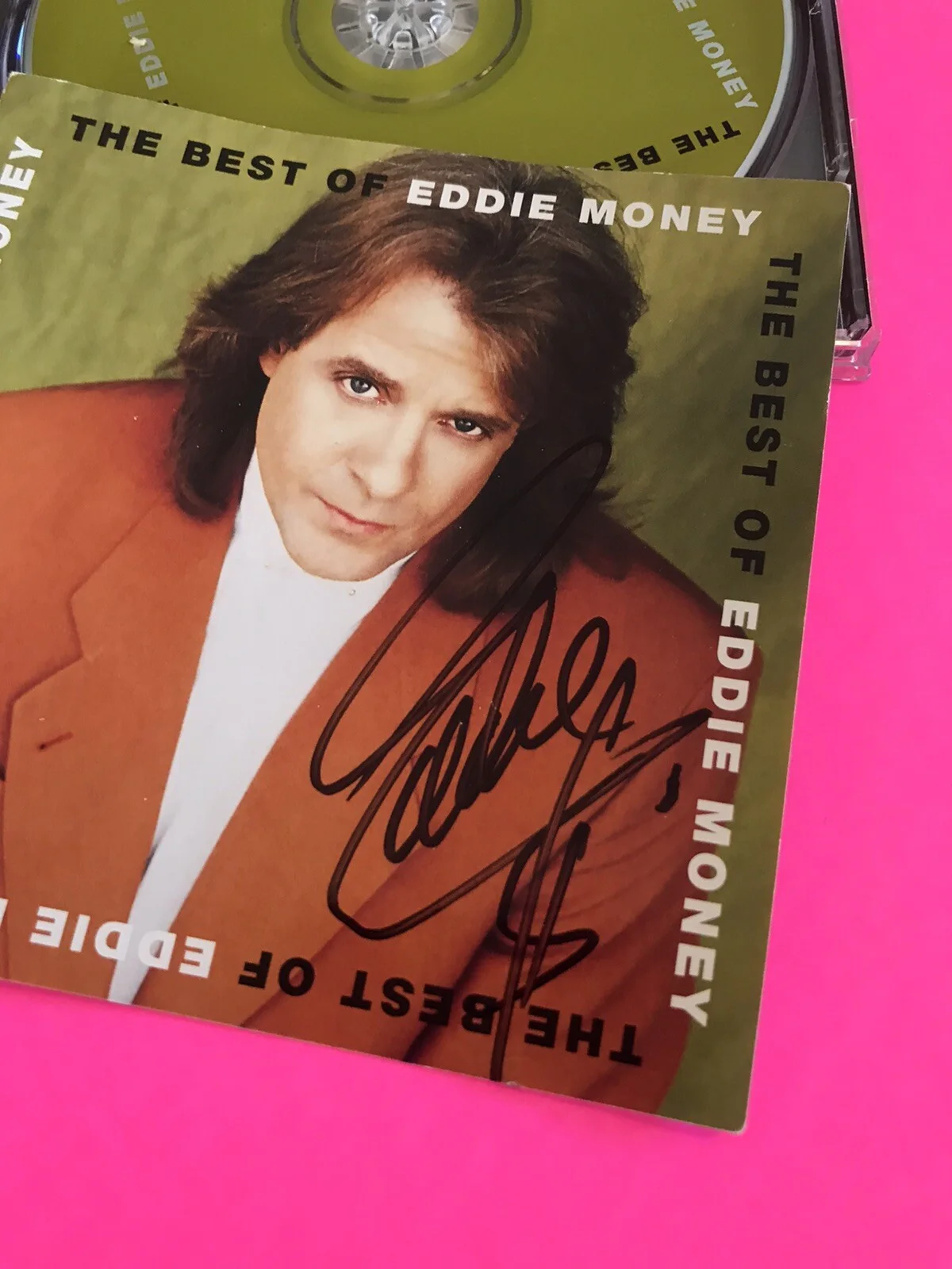 EDDIE MONEY AUTOGRAPHED SIGNED BEST OF GREATEST HITS CD *EXACT PROOF*, изображение 4
