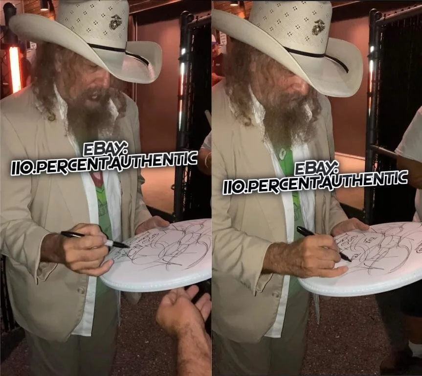 ARTIMUS PYLE LYNYRD SKYNYRD SIGNED DRUMHEAD W/ SKETCH *EXACT PROOF* *JSA COA*, изображение 3