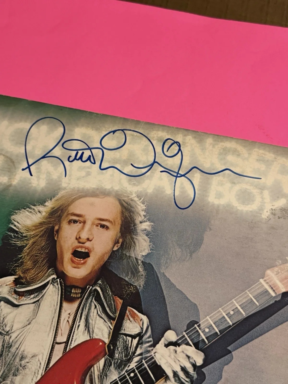 RICK DERRINGER ALL AMERICAN BOY SIGNED AUTOGRAPHED VINYL LP, image 3