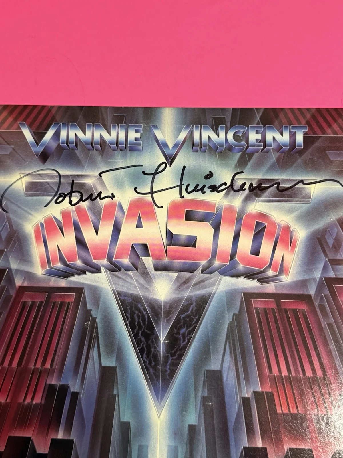 ROBERT FLEISCHMAN SIGNED AUTOGRAPHED VINNIE VINCENT INVASION VINYL LP JSA, image 5