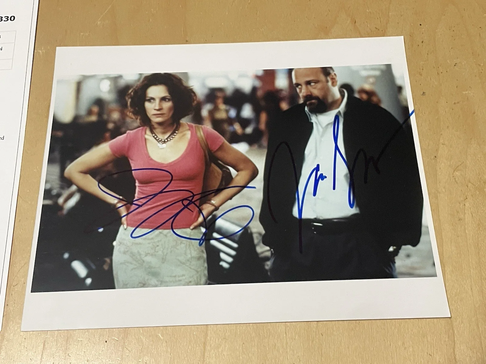Julia Roberts & James Gandolfini Signed "The Mexican" Movie 8x10 Photo ACOA LOA, изображение 2