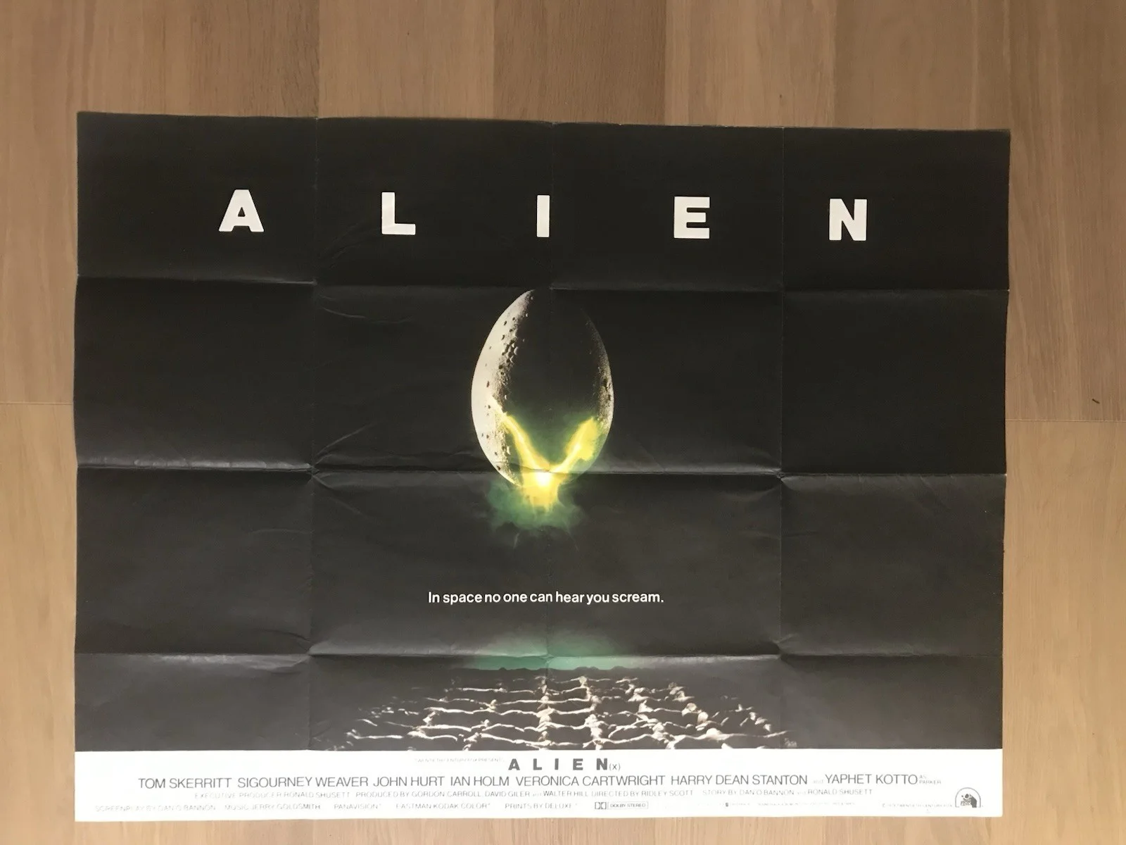 Alien (1979)ORIGINAL British Quad Poster Ridley Scott Sigourney Weaver Sci Fi, изображение 2
