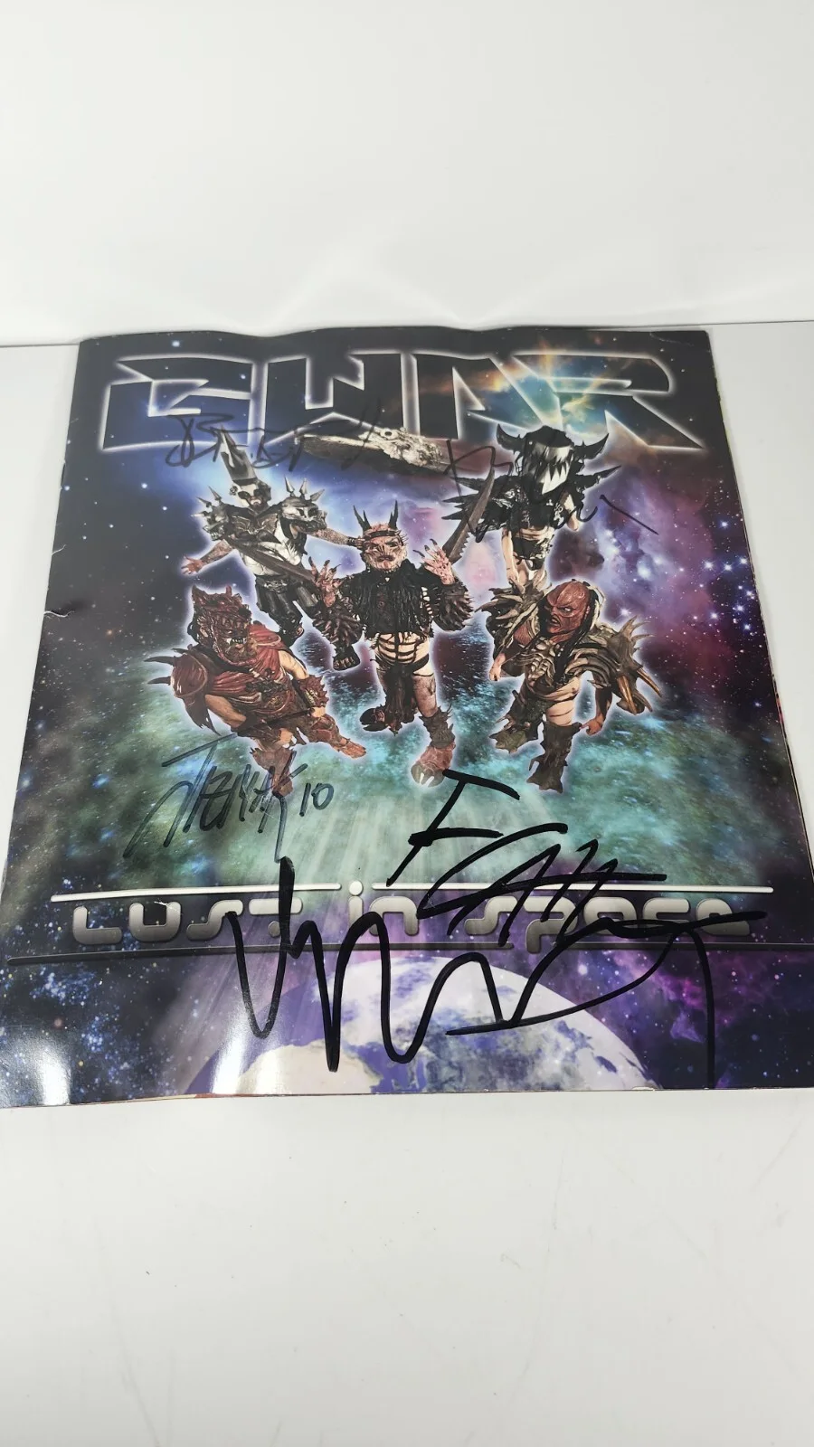 Gwar 2009 Lust In Space SIGNED Tour Program Concert Book W/ 2010 Ticket Stub, image 2