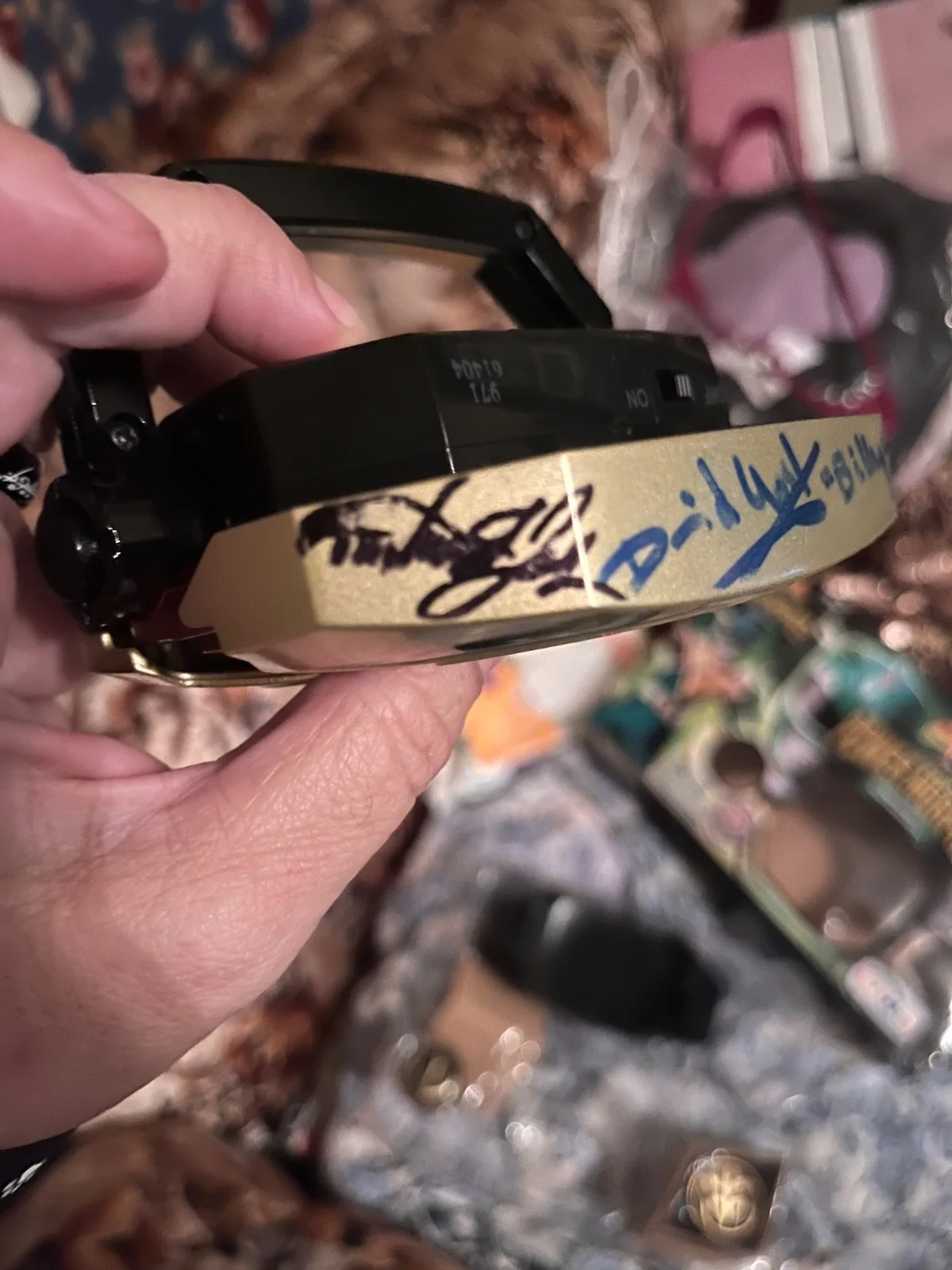 Jason David Frank, David Yost, Walter Emanuel, Austin St John — Rare Signed Green/White Ranger Morpher, Toys R Us exclusive, изображение 4