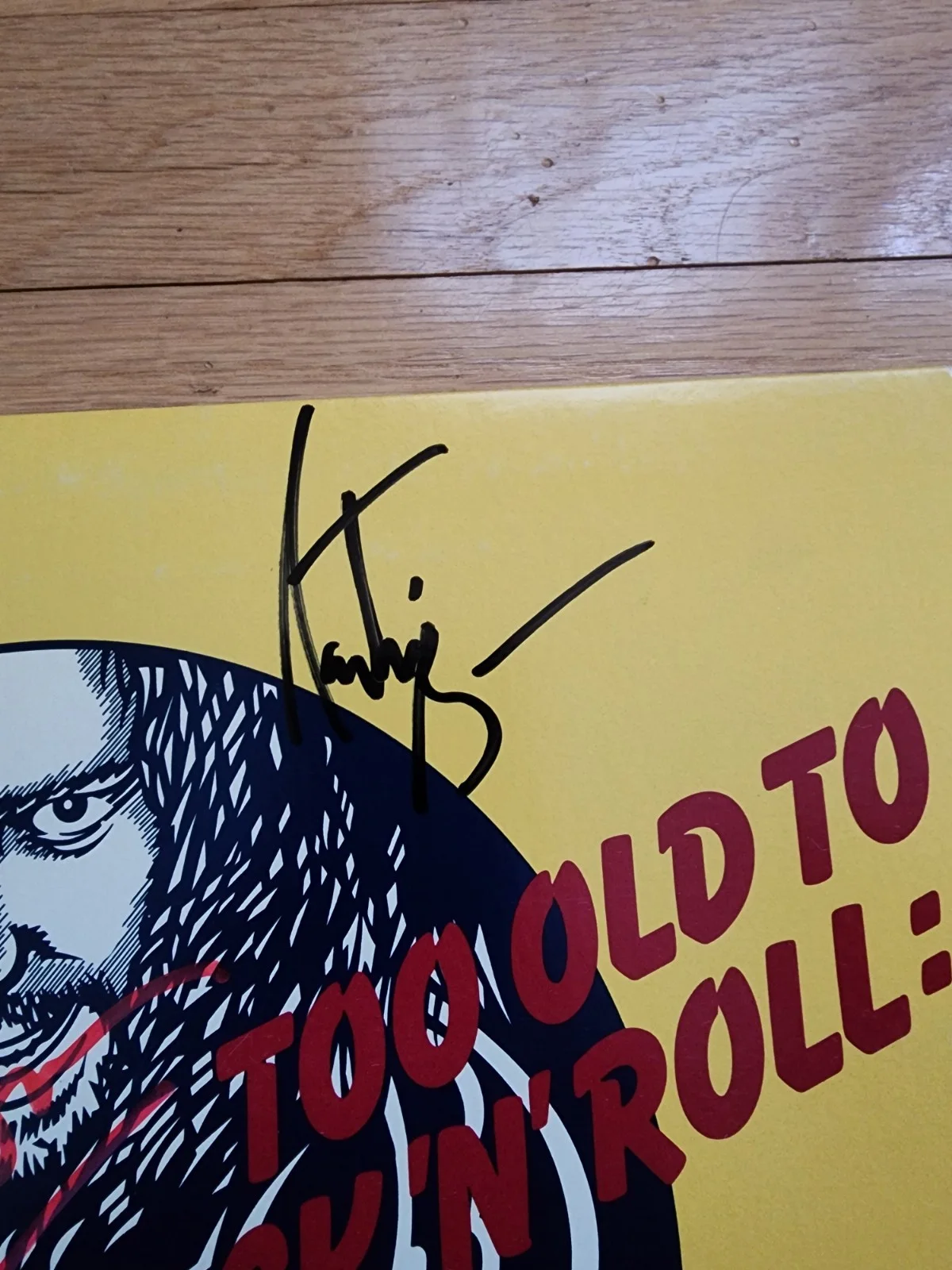 Signed Autographed Band Jethro Tull Too Old To Rock N Roll Album Vinyl, изображение 3