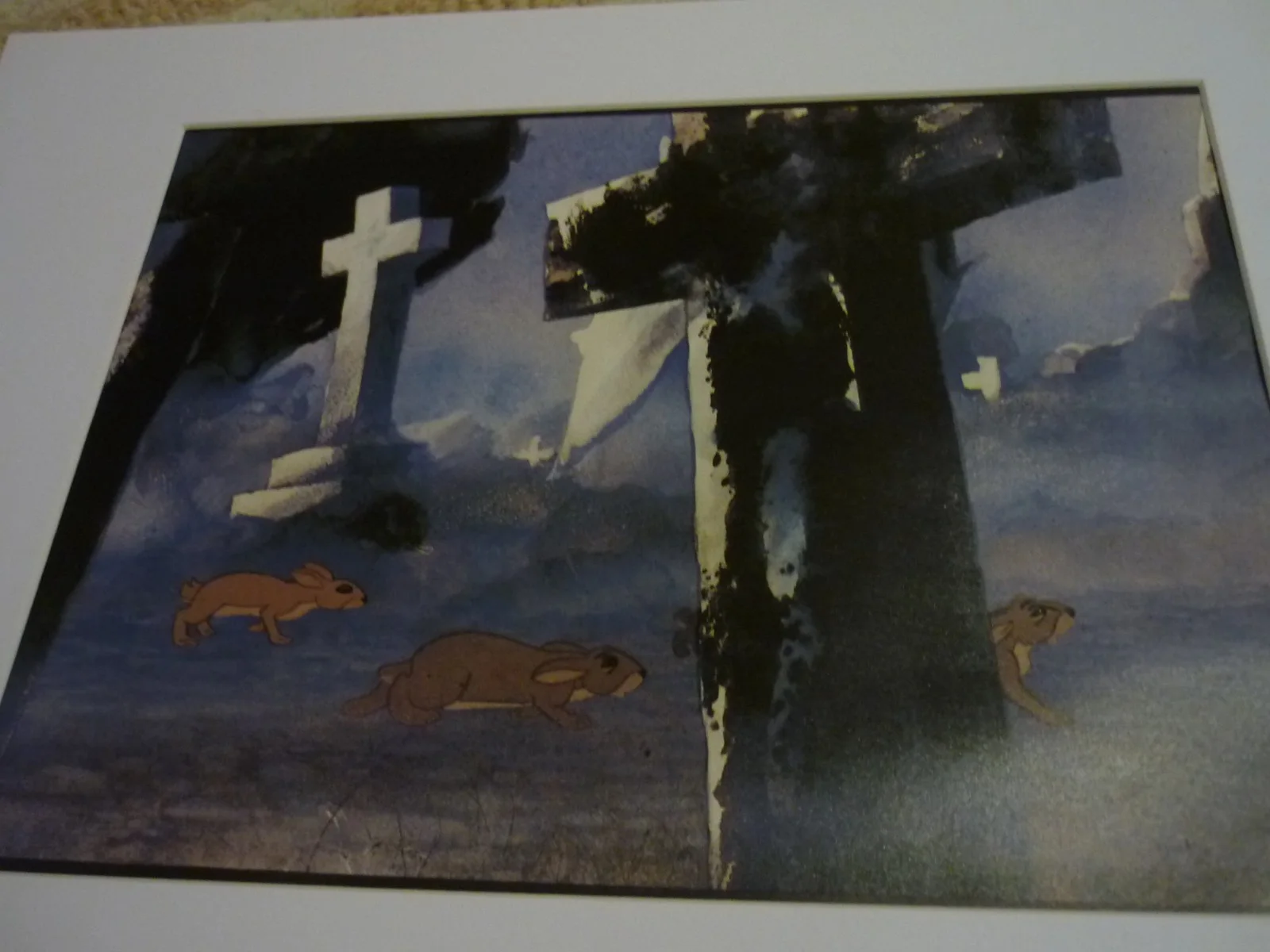 Watership Down framed a4 Richard Adams 1978 Movie scenes rabbits come newtown, image 2