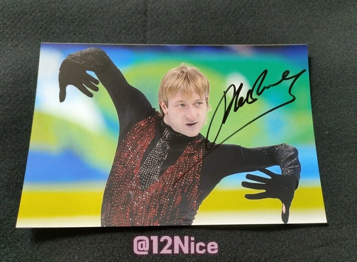 Evgeni Plushenko Autographed Signed Photo Autographs 4*6 GIFTS K-POP 2022, изображение 5