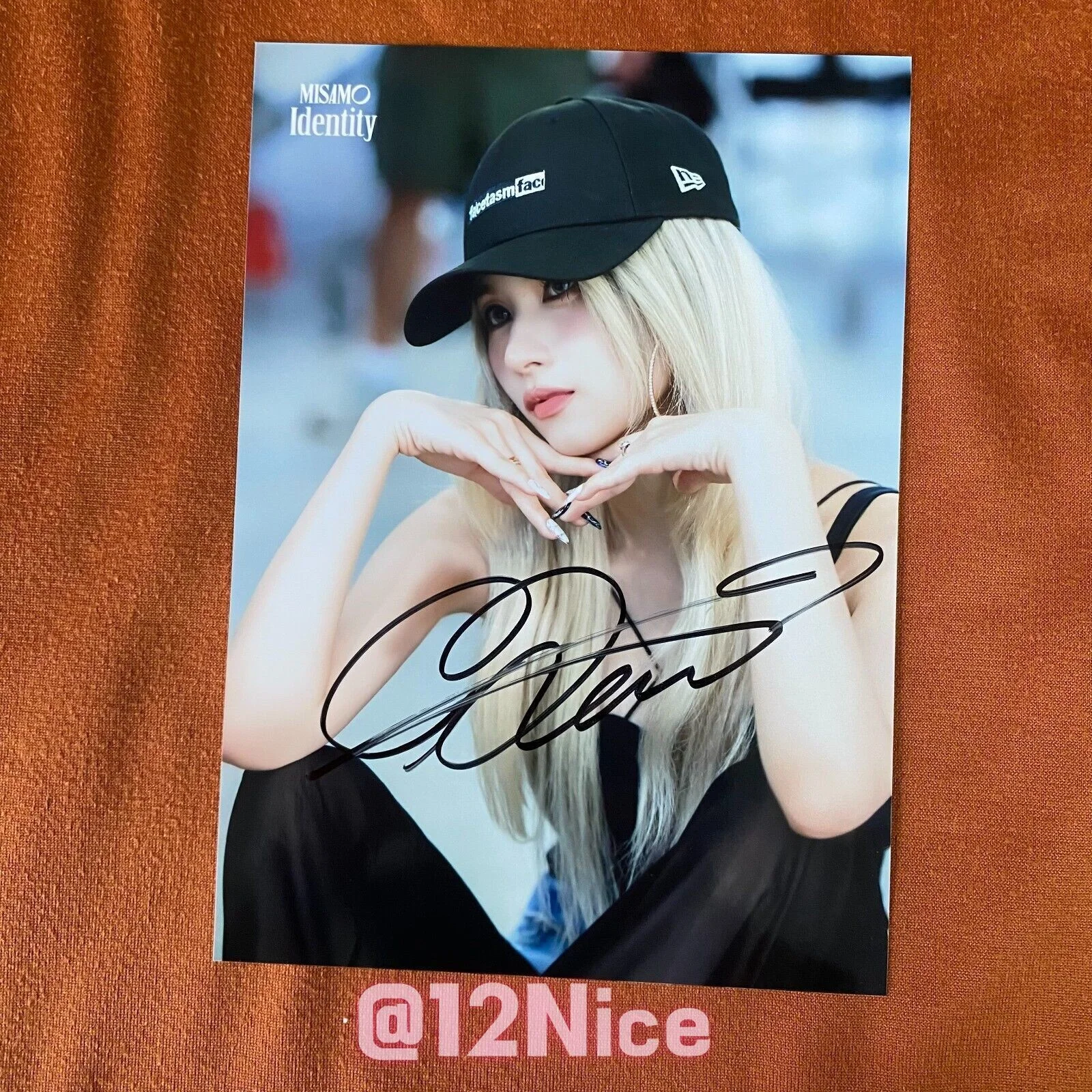 TWICE SANA Autographed Signed Photo MISAMO IDENTITY Collection 4*6 2024, изображение 5