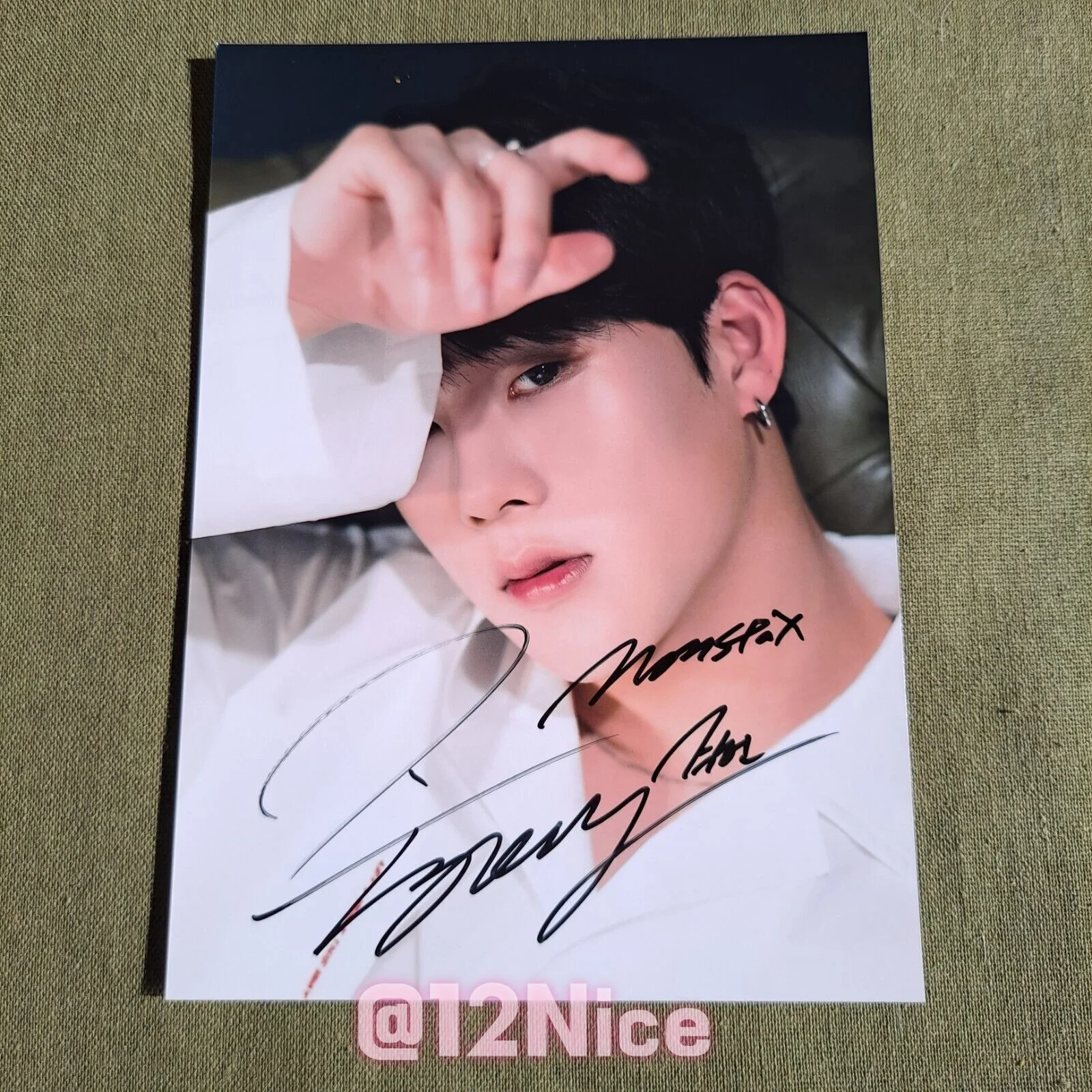 MONSTA X JOOHONEY Lee Joo Heon Autographed Signed Photo K-POP 4*6 2022, image 2