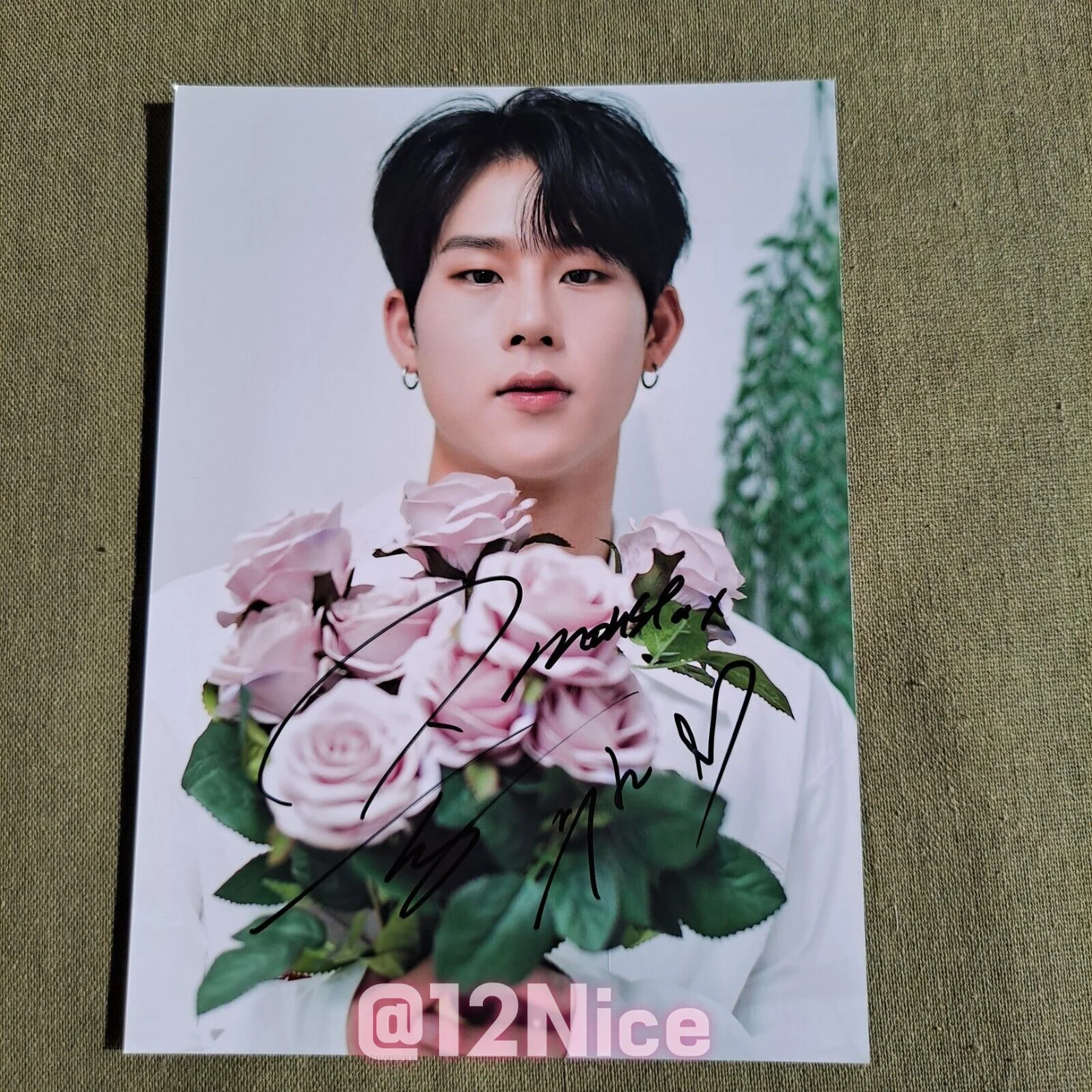 MONSTA X JOOHONEY Lee Joo Heon Autographed Signed Photo K-POP 4*6 2022, image 4