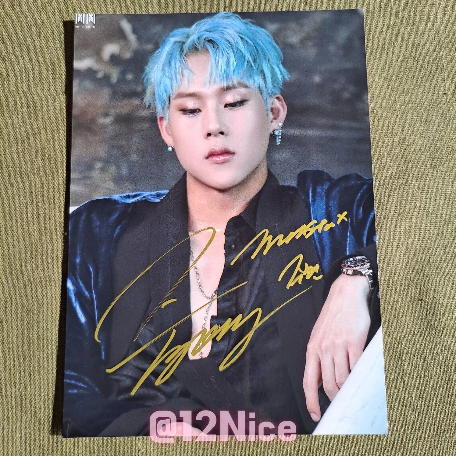 MONSTA X JOOHONEY Lee Joo Heon Autographed Signed Photo K-POP 4*6 2022, image 5
