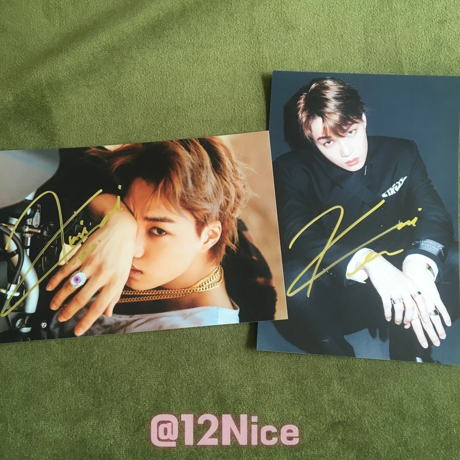 EXO KAI Kim Jong In Autographed Signed Photo Autographs 4*6 K-POP 2020, image 2