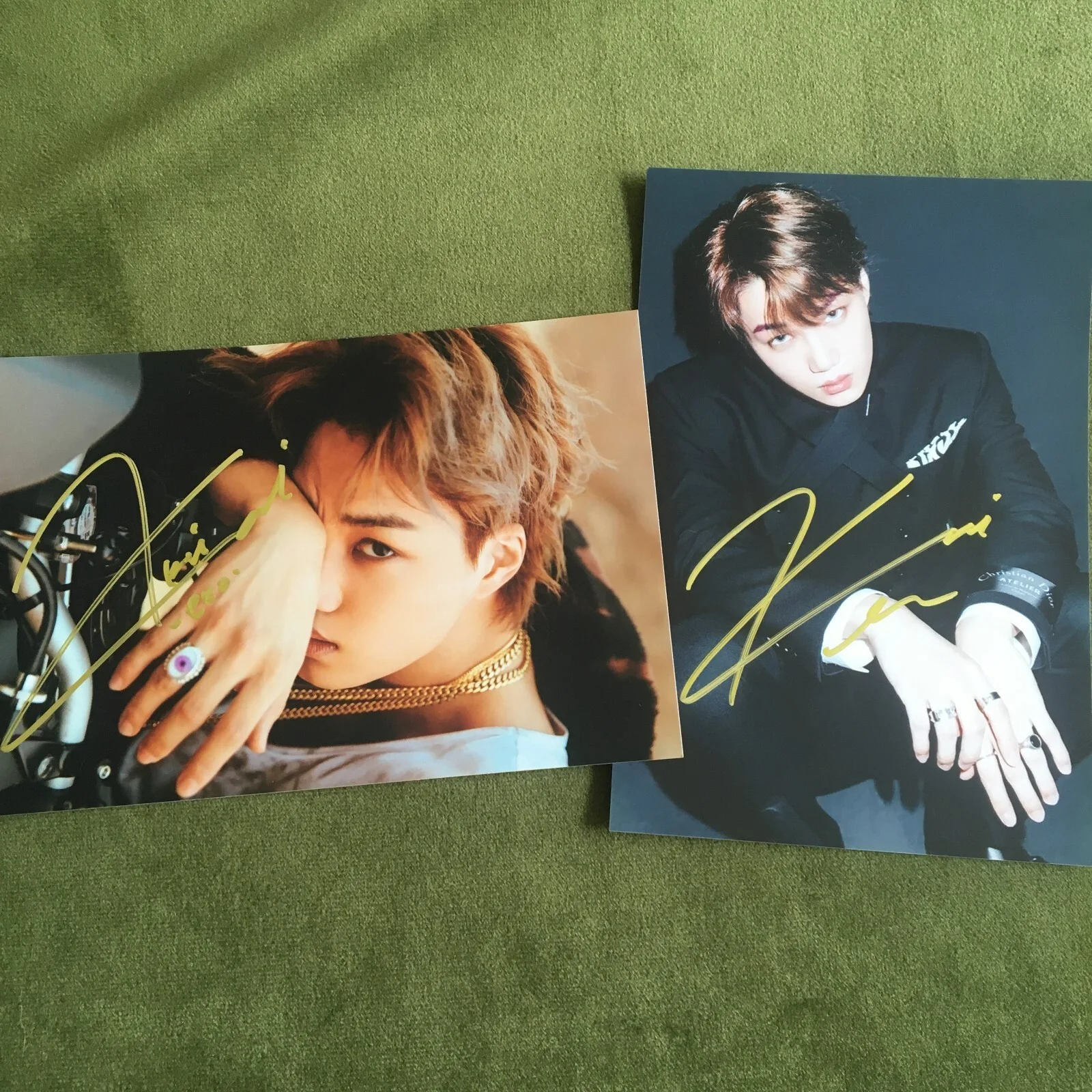 EXO KAI Kim Jong In Autographed Signed Photo Autographs 4*6 K-POP 2020, image 4