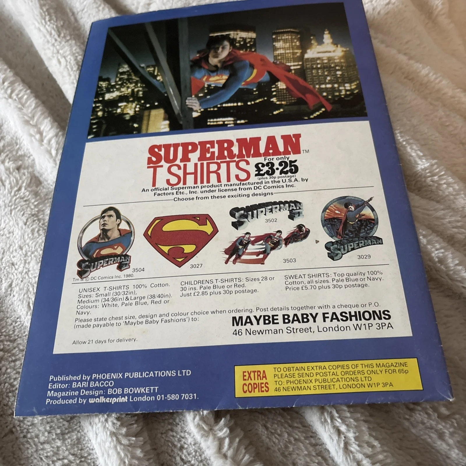 Superman II Official Film Poster Magazine 1981 Daily Planet news paper, изображение 5